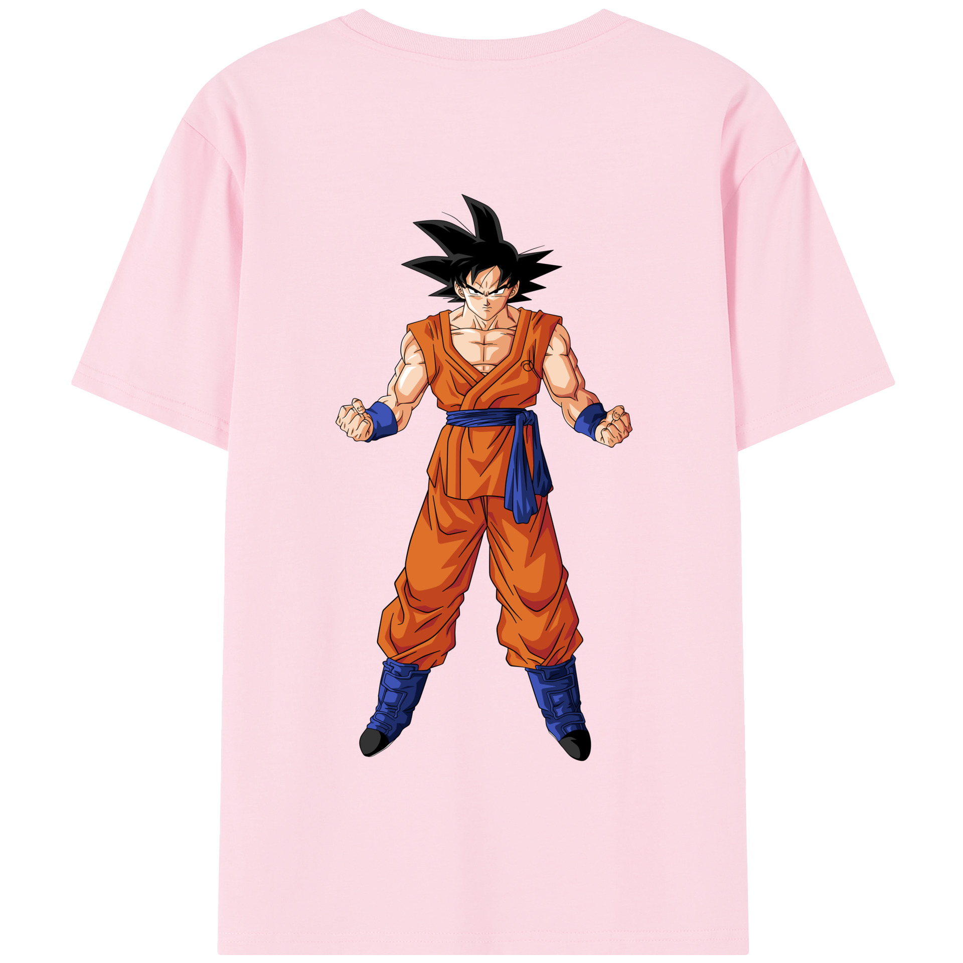 （画像用） ドラゴンボール 孫悟空（そん ごくう）Son Goku カカロット DRAGON BALL Kakarotto 綿100％半袖Tシャツ（背面プリント）