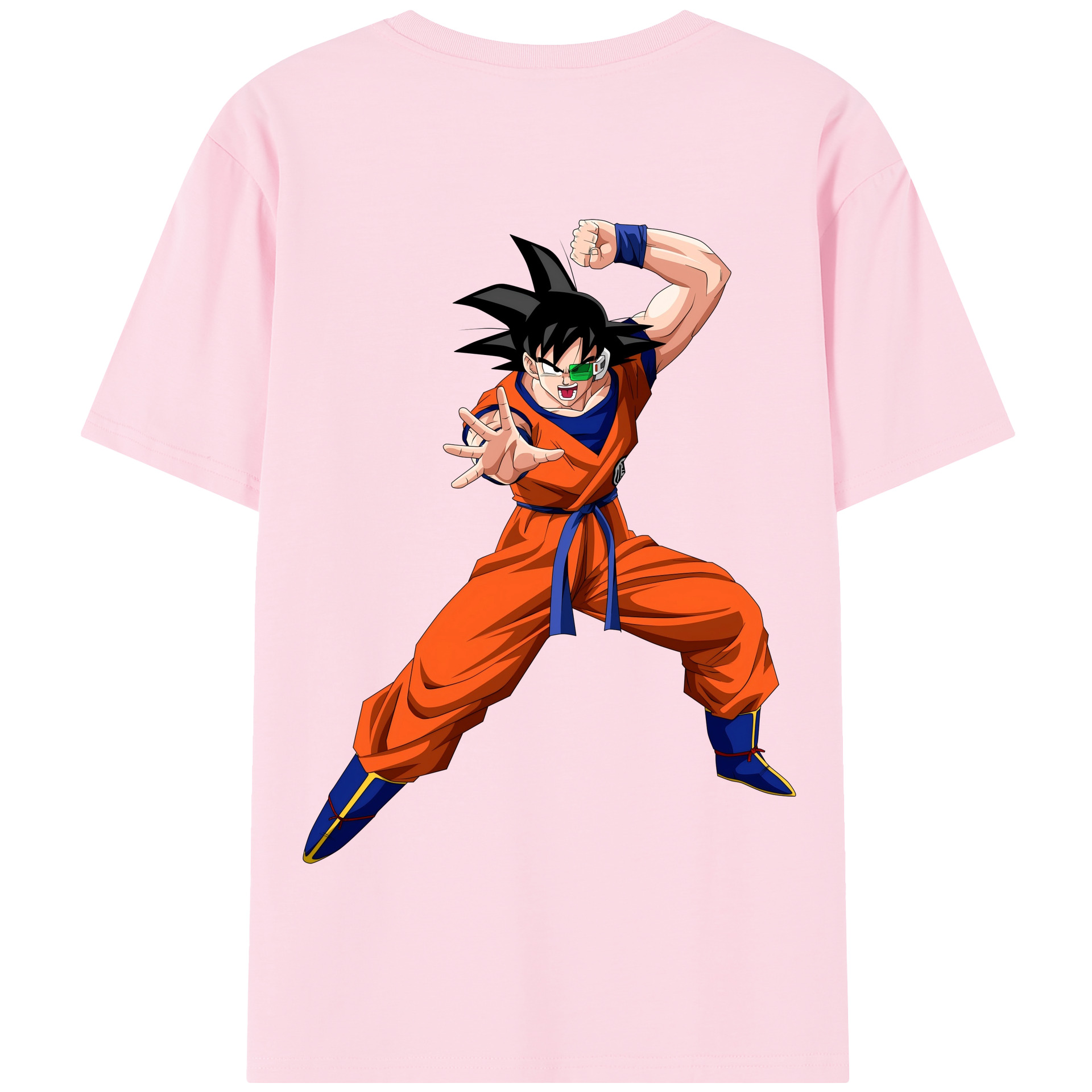 （画像用） ドラゴンボール 孫悟空（そん ごくう）Son Goku カカロット DRAGON BALL Kakarotto 綿100％半袖Tシャツ（背面プリント）