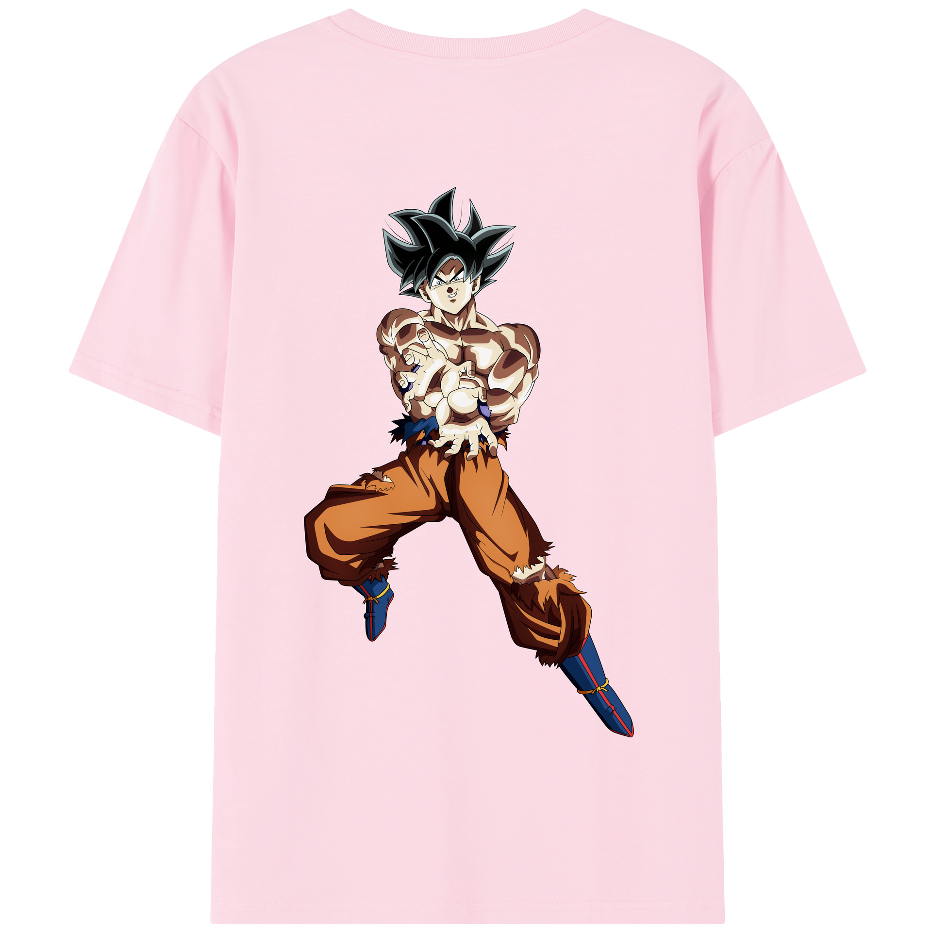 （画像用） ドラゴンボール 孫悟空（そん ごくう）Son Goku カカロット DRAGON BALL Kakarotto 綿100％半袖Tシャツ（背面プリント）