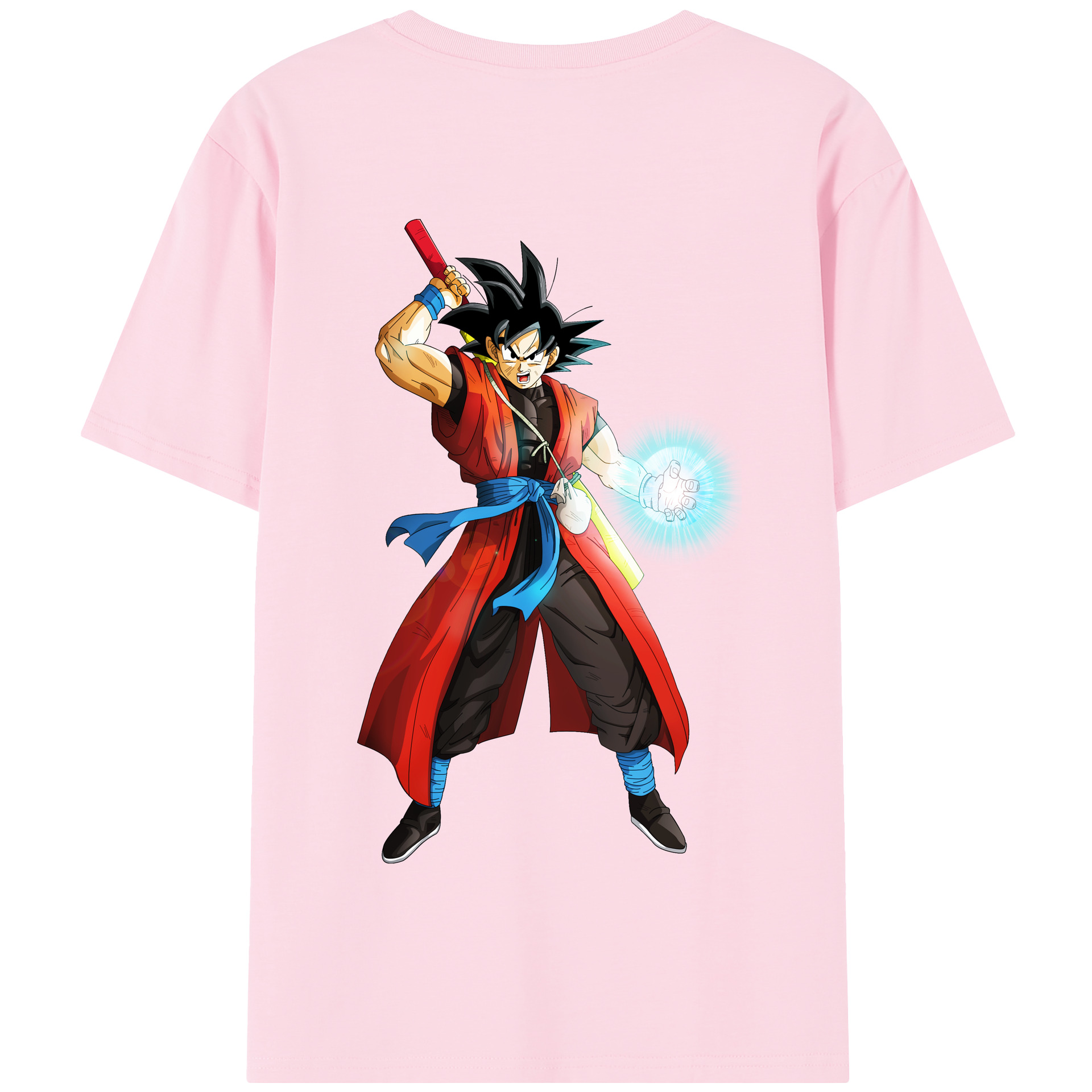 （画像用） ドラゴンボール 孫悟空（そん ごくう）Son Goku カカロット DRAGON BALL Kakarotto 綿100％半袖Tシャツ（背面プリント）