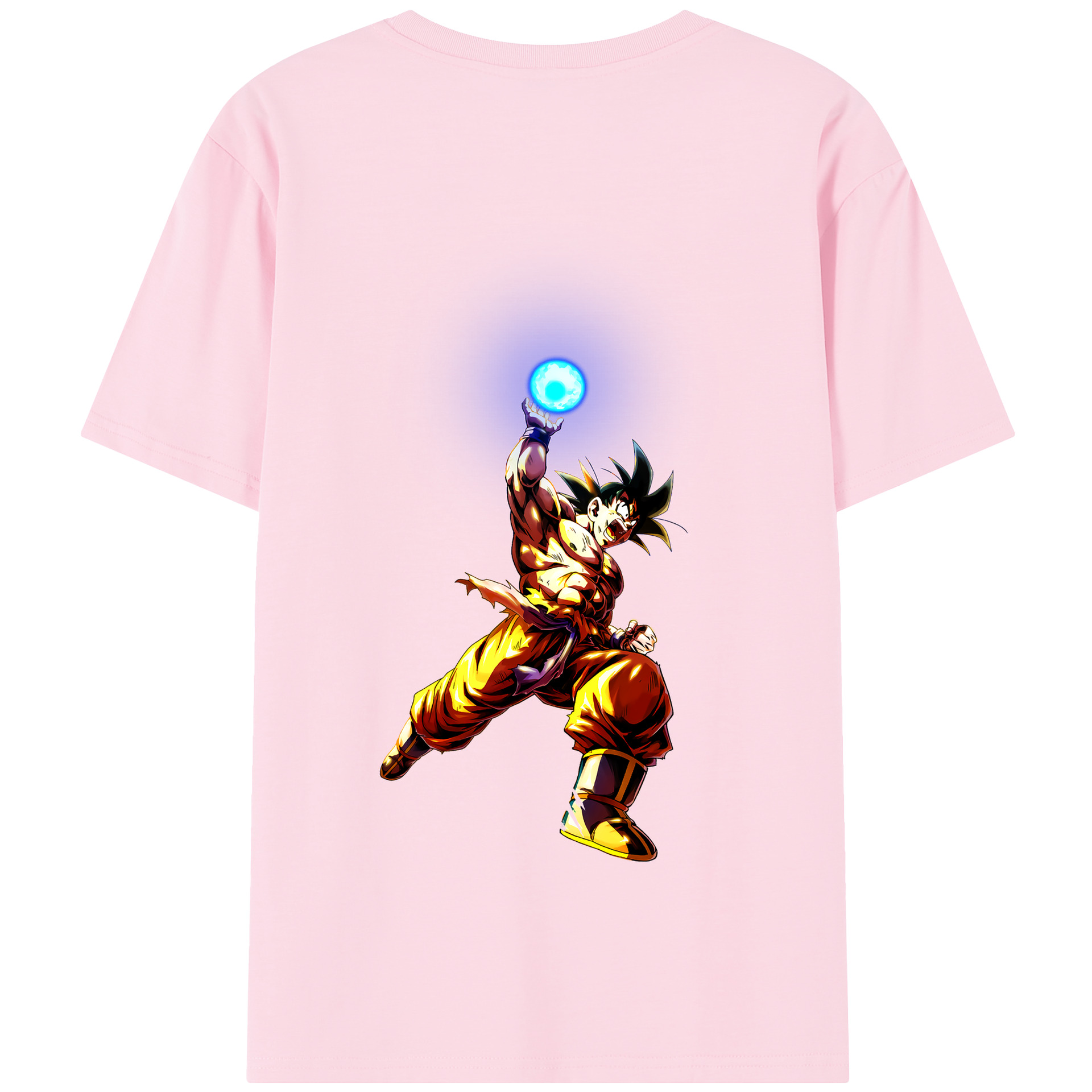 （画像用） ドラゴンボール 孫悟空（そん ごくう）Son Goku カカロット DRAGON BALL Kakarotto 綿100％半袖Tシャツ（背面プリント）