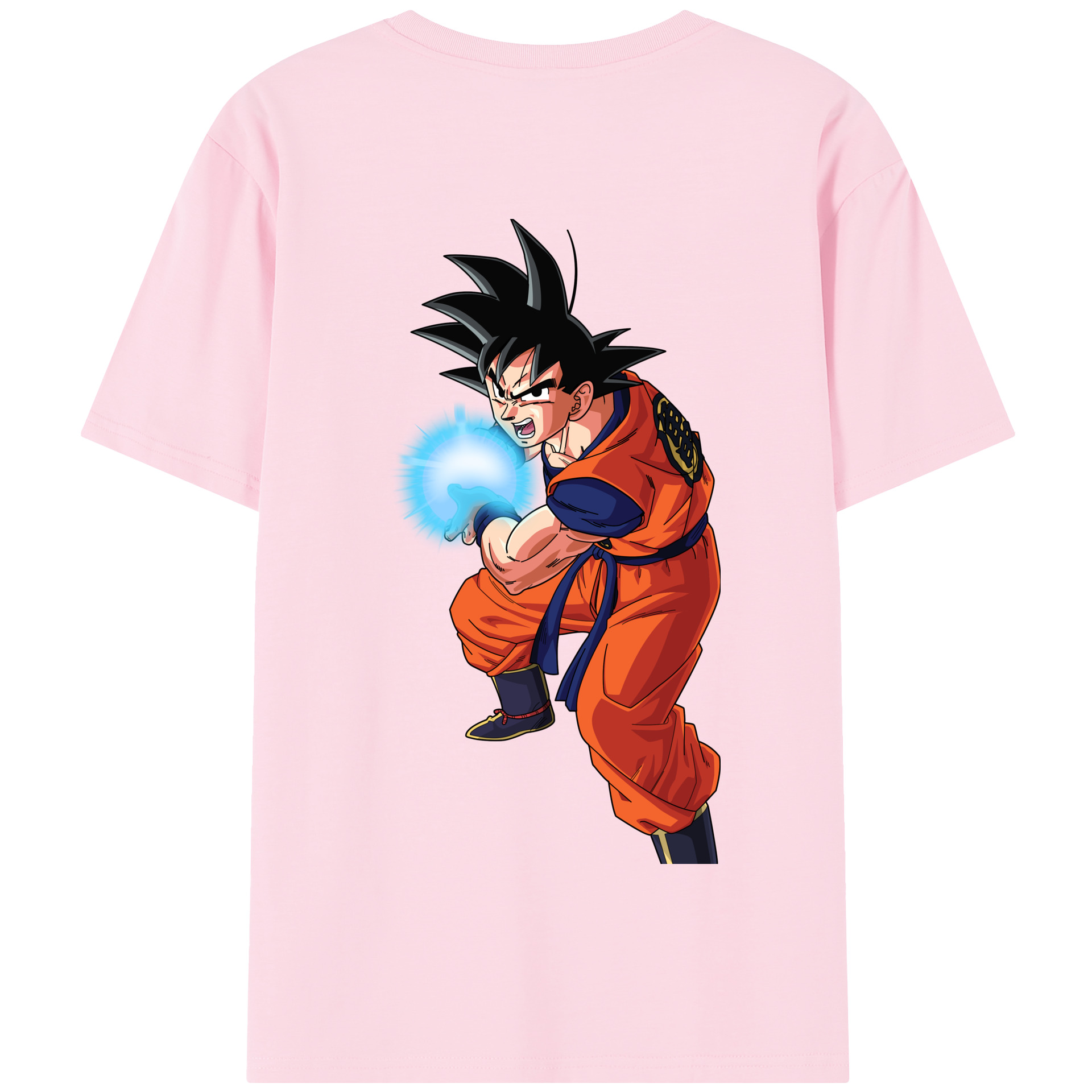 （画像用） ドラゴンボール 孫悟空（そん ごくう）Son Goku カカロット DRAGON BALL Kakarotto 綿100％半袖Tシャツ（背面プリント）