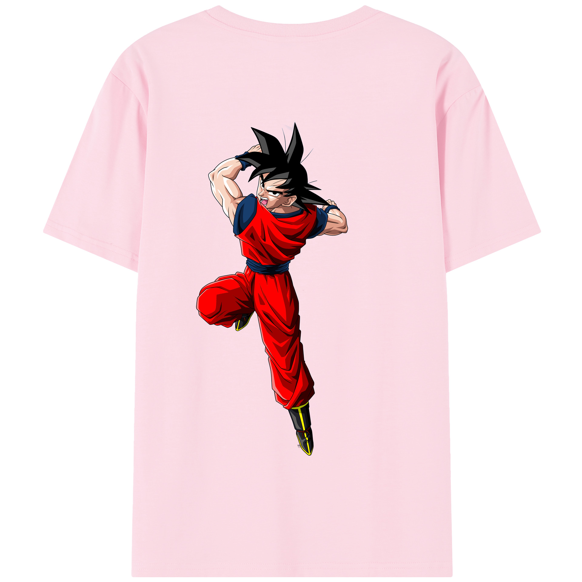 （画像用） ドラゴンボール 孫悟空（そん ごくう）Son Goku カカロット DRAGON BALL Kakarotto 綿100％半袖Tシャツ（背面プリント）