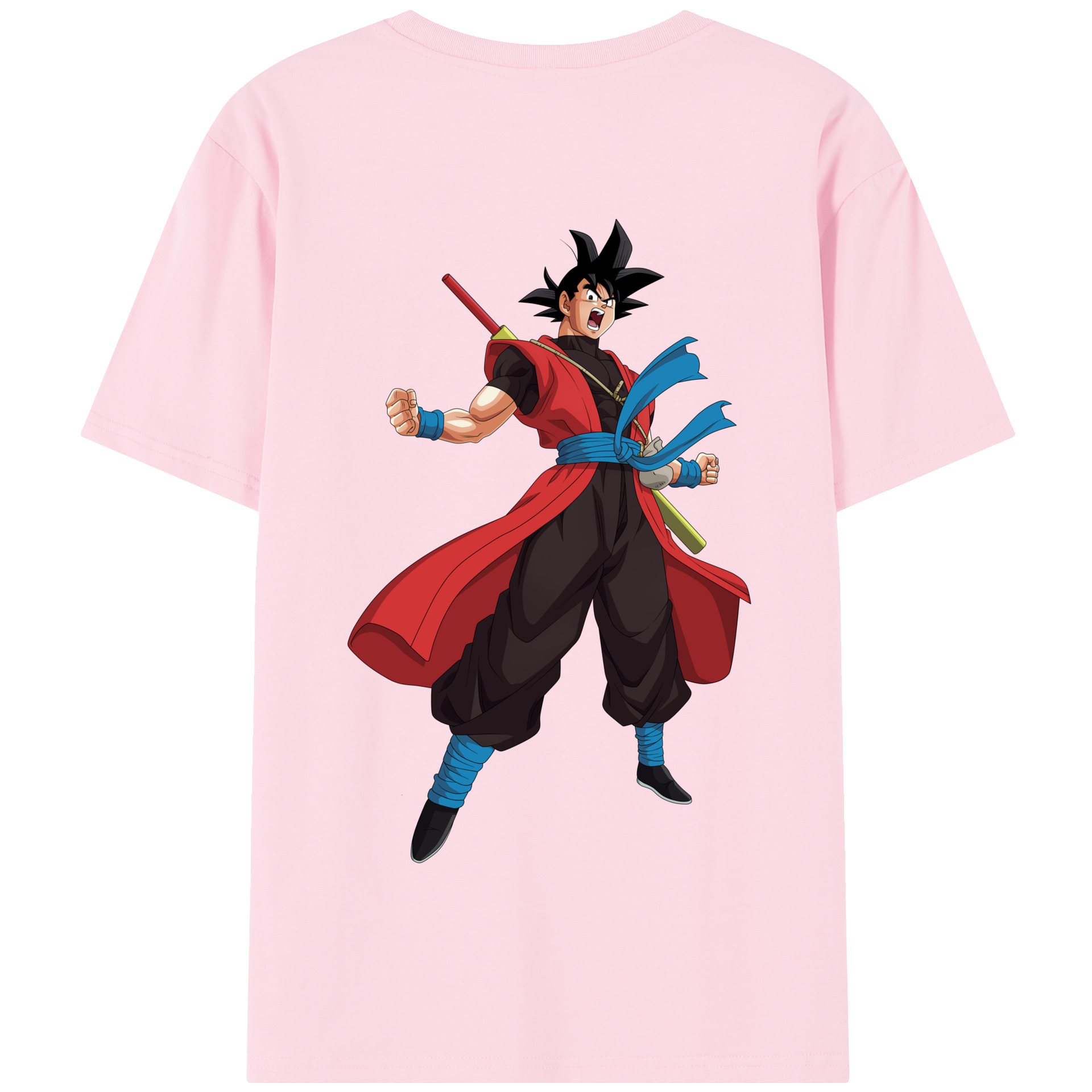 （画像用） ドラゴンボール 孫悟空（そん ごくう）Son Goku カカロット DRAGON BALL Kakarotto 綿100％半袖Tシャツ（背面プリント）