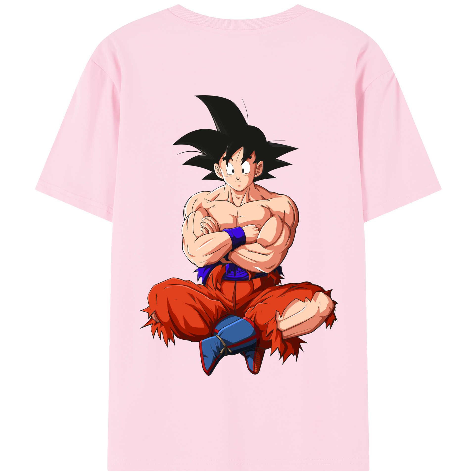 （画像用） ドラゴンボール 孫悟空（そん ごくう）Son Goku カカロット DRAGON BALL Kakarotto 綿100％半袖Tシャツ（背面プリント）