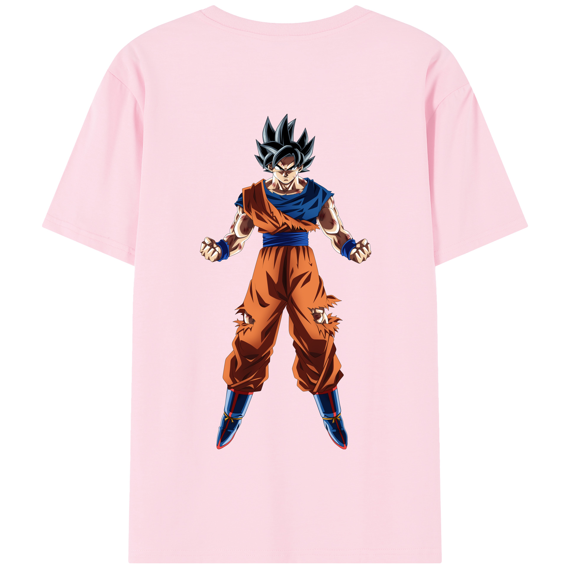（画像用） ドラゴンボール 孫悟空（そん ごくう）Son Goku カカロット DRAGON BALL Kakarotto 綿100％半袖Tシャツ（背面プリント）