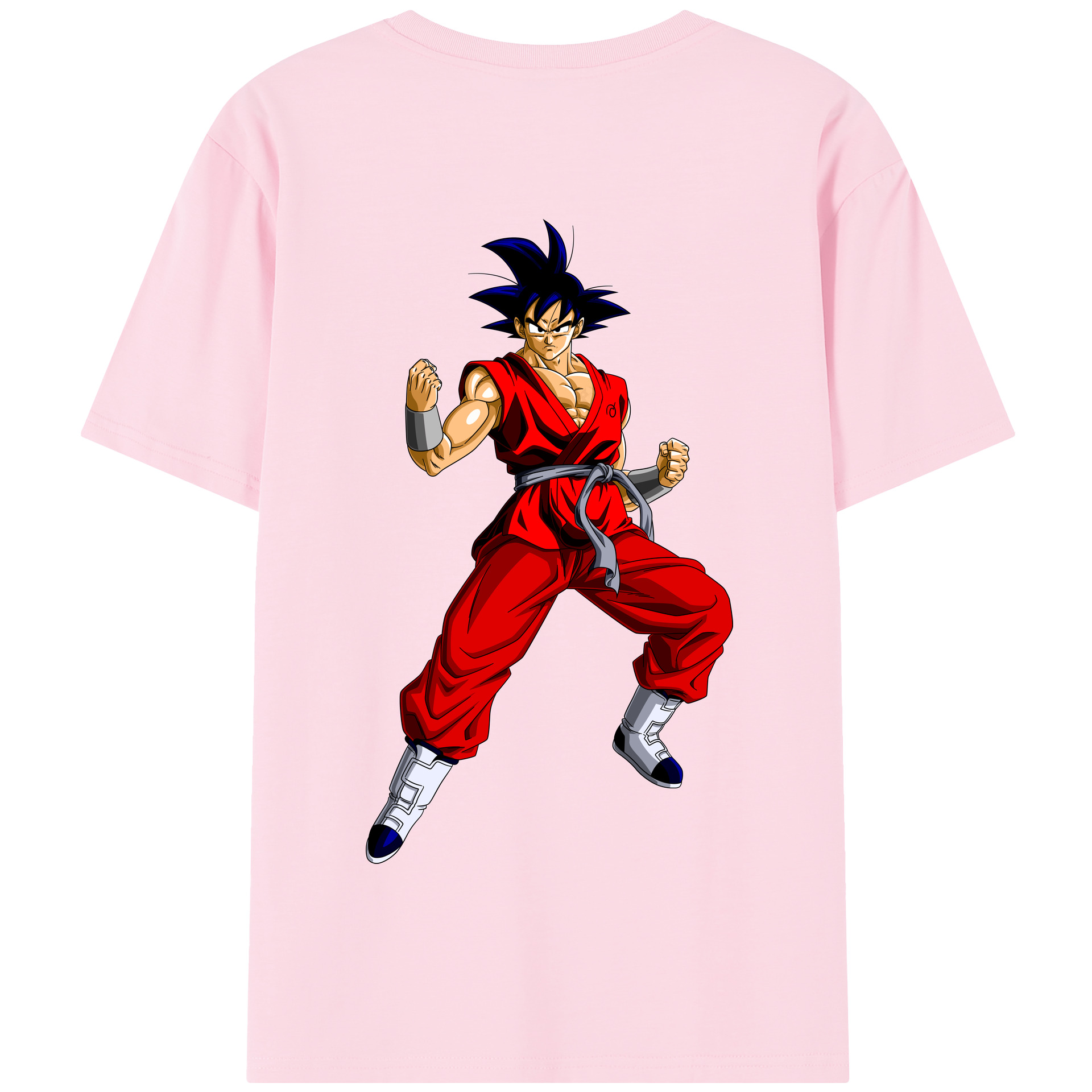 （画像用） ドラゴンボール 孫悟空（そん ごくう）Son Goku カカロット DRAGON BALL Kakarotto 綿100％半袖Tシャツ（背面プリント）