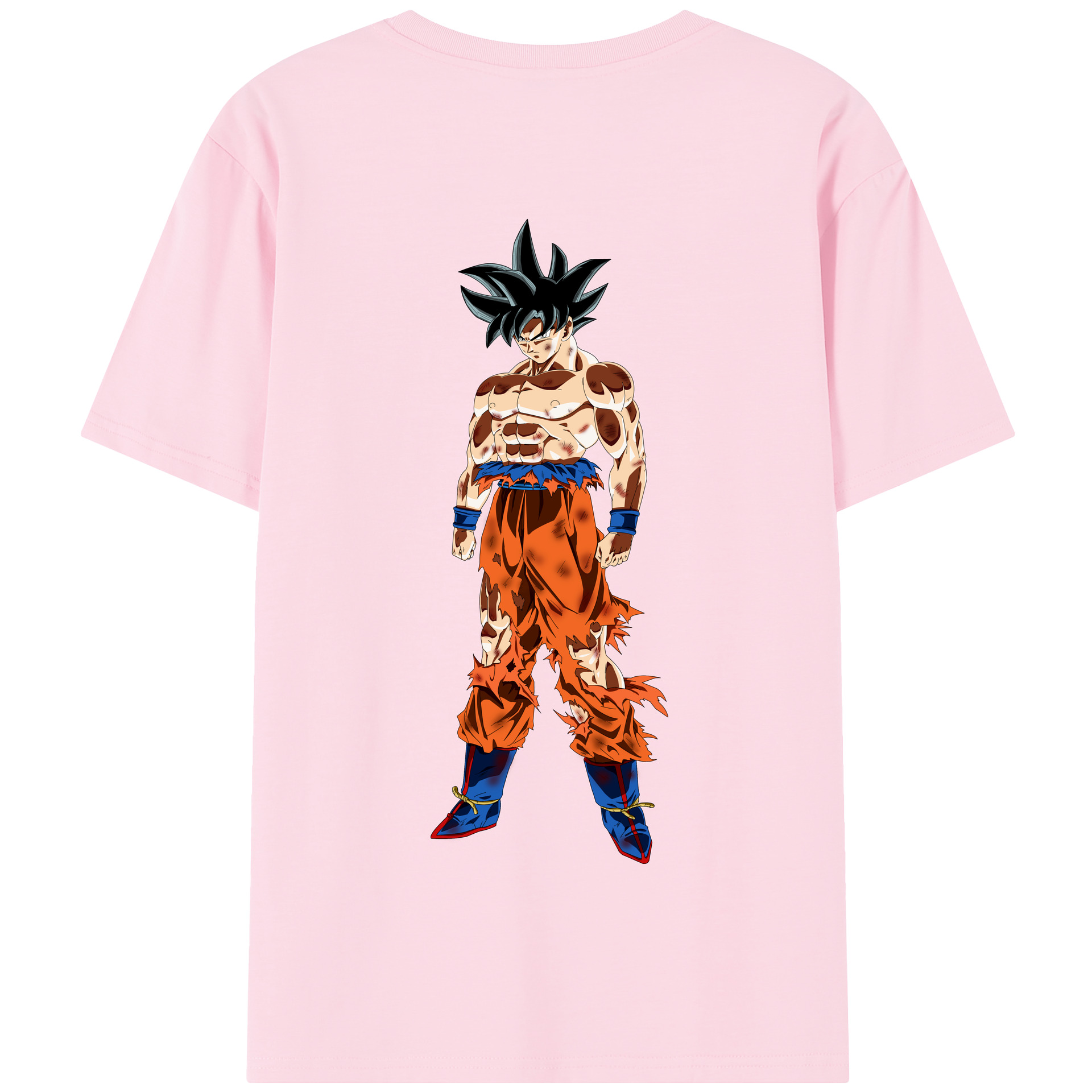 （画像用） ドラゴンボール 孫悟空（そん ごくう）Son Goku カカロット DRAGON BALL Kakarotto 綿100％半袖Tシャツ（背面プリント）