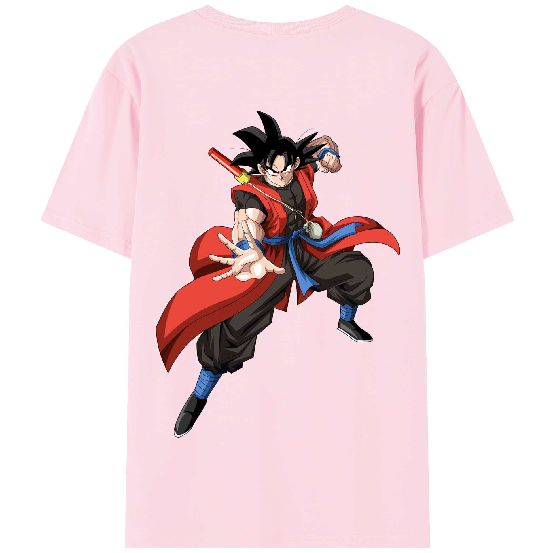 （画像用） ドラゴンボール 孫悟空（そん ごくう）Son Goku カカロット DRAGON BALL Kakarotto 綿100％半袖Tシャツ（背面プリント）