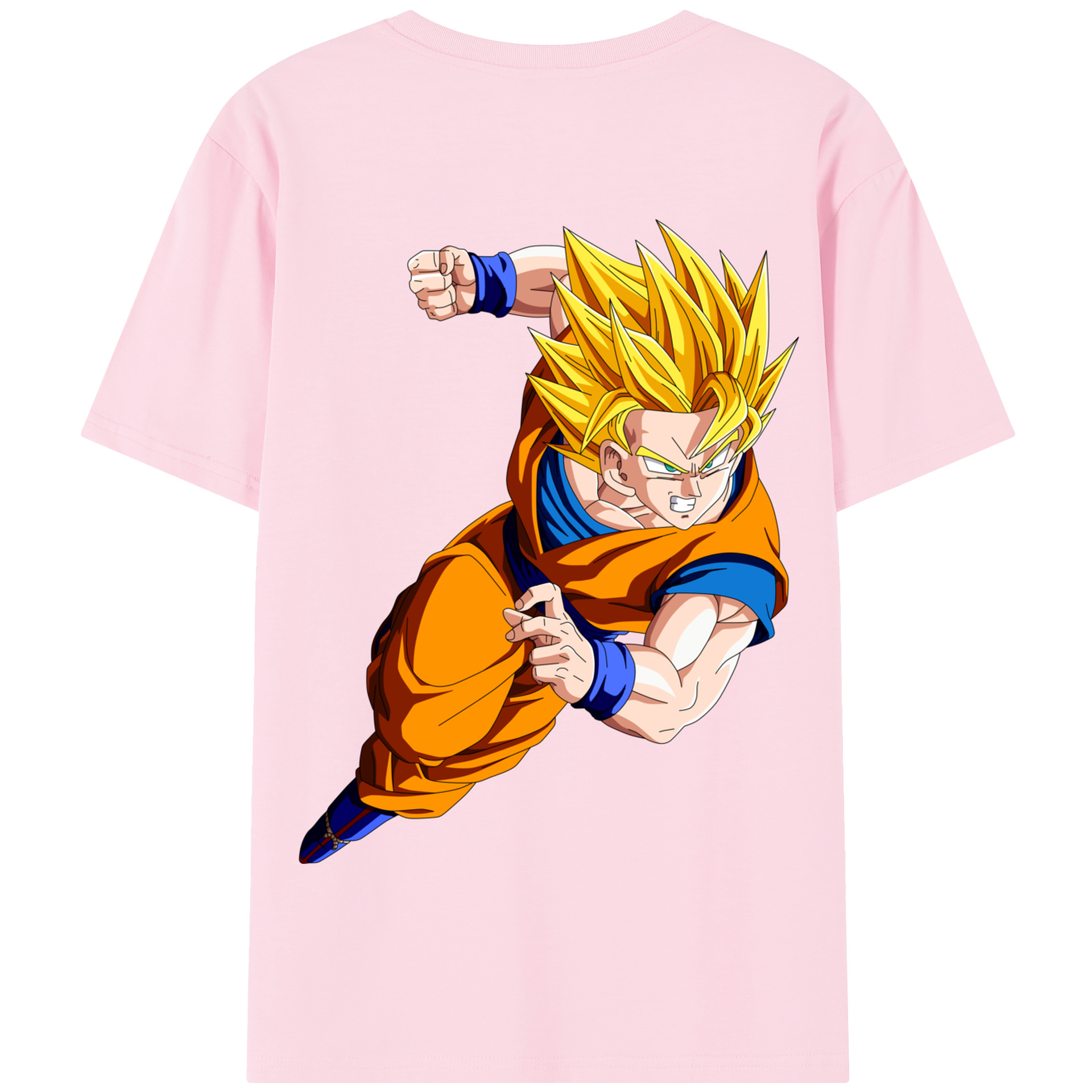 （画像用） ドラゴンボール 孫悟空（そん ごくう）Son Goku カカロット DRAGON BALL Kakarotto 綿100％半袖Tシャツ（背面プリント）