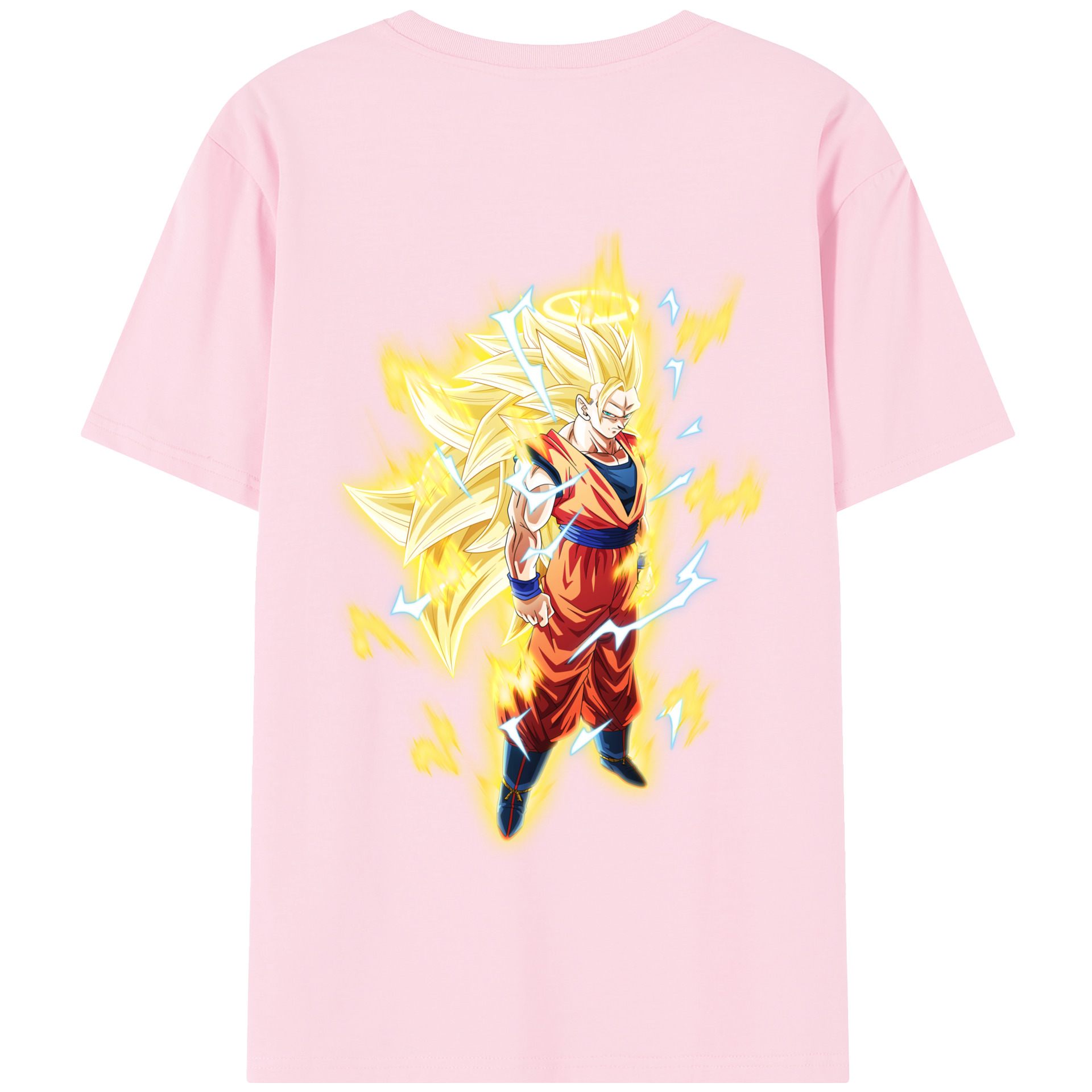 （画像用） ドラゴンボール 孫悟空（そん ごくう）Son Goku カカロット DRAGON BALL Kakarotto 綿100％半袖Tシャツ（背面プリント）