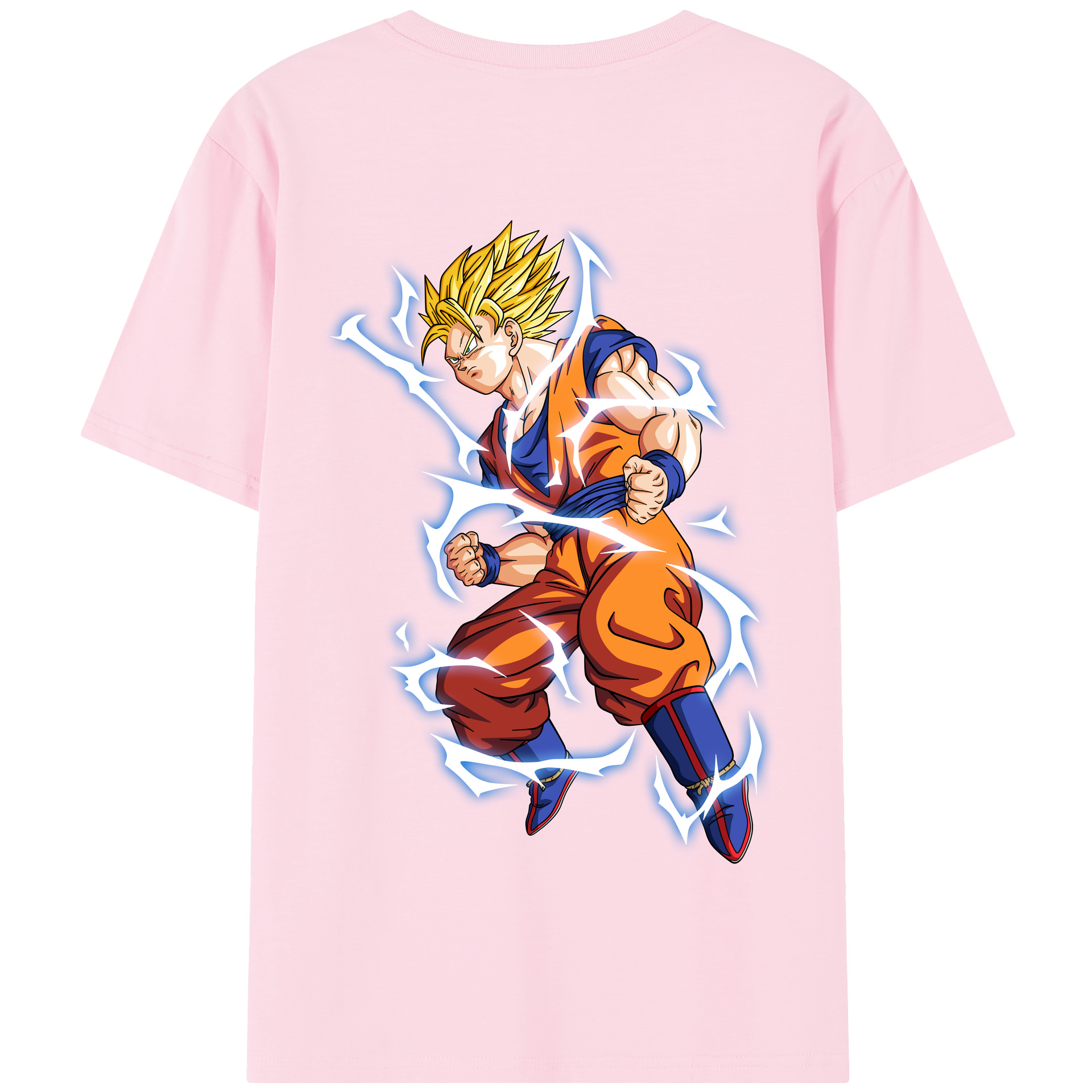（画像用） ドラゴンボール 孫悟空（そん ごくう）Son Goku カカロット DRAGON BALL Kakarotto 綿100％半袖Tシャツ（背面プリント）