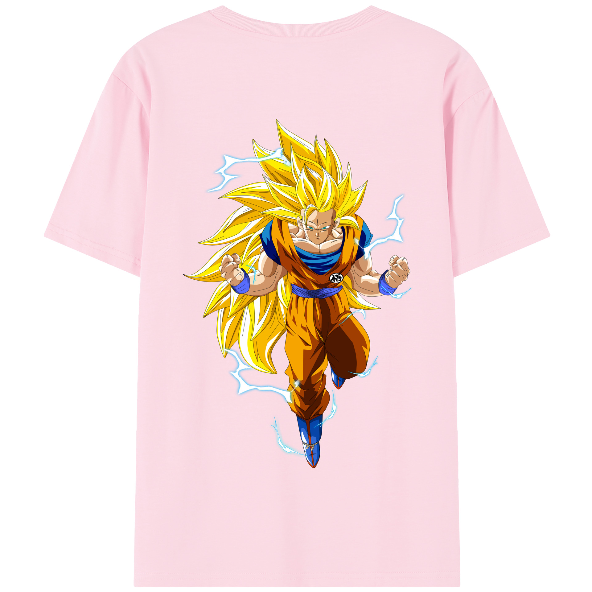 （画像用） ドラゴンボール 孫悟空（そん ごくう）Son Goku カカロット DRAGON BALL Kakarotto 綿100％半袖Tシャツ（背面プリント）