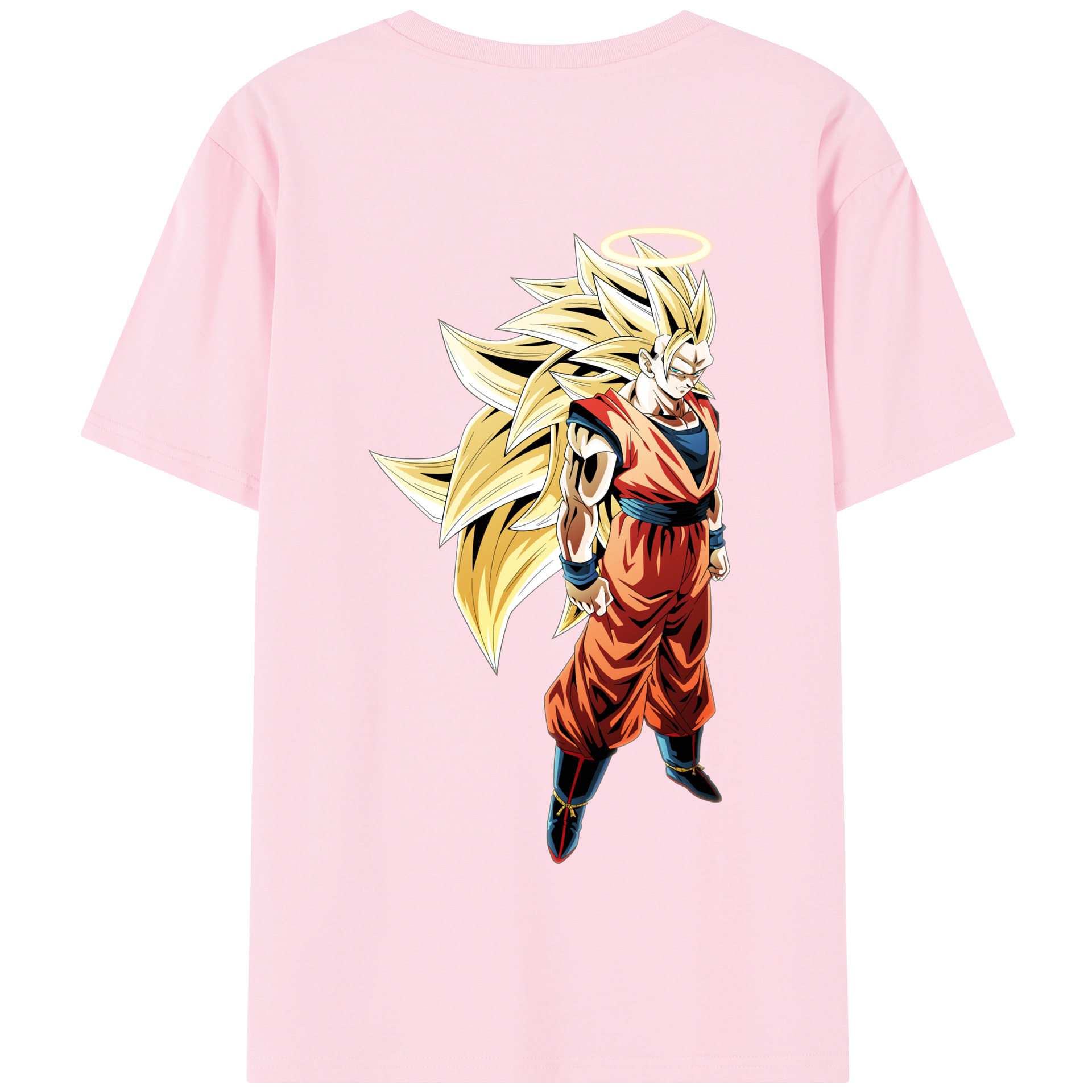 （画像用） ドラゴンボール 孫悟空（そん ごくう）Son Goku カカロット DRAGON BALL Kakarotto 綿100％半袖Tシャツ（背面プリント）