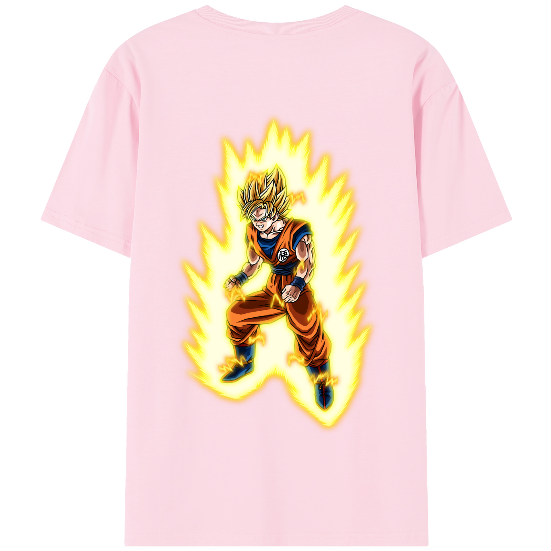 （画像用） ドラゴンボール 孫悟空（そん ごくう）Son Goku カカロット DRAGON BALL Kakarotto 綿100％半袖Tシャツ（背面プリント）