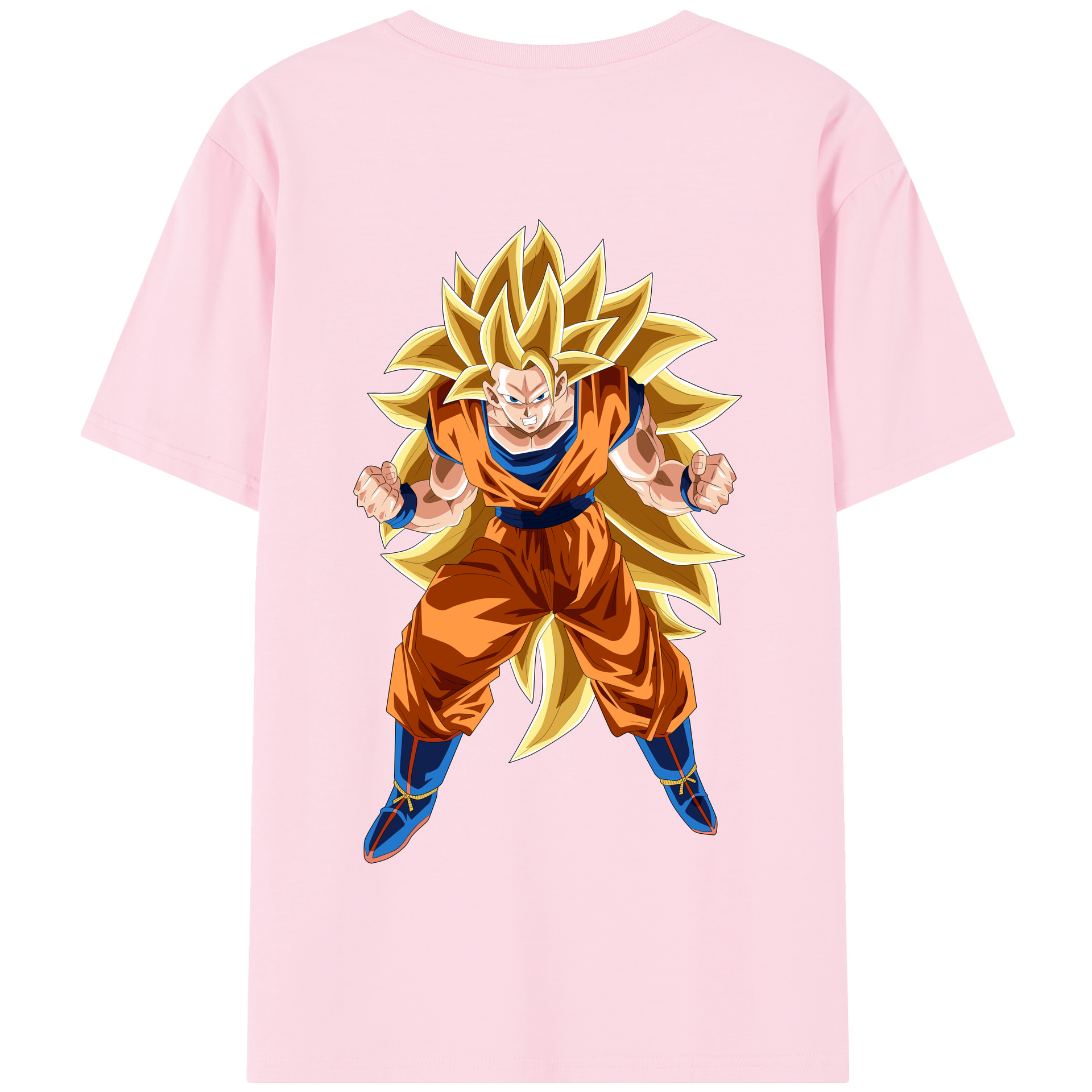 （画像用） ドラゴンボール 孫悟空（そん ごくう）Son Goku カカロット DRAGON BALL Kakarotto 綿100％半袖Tシャツ（背面プリント）