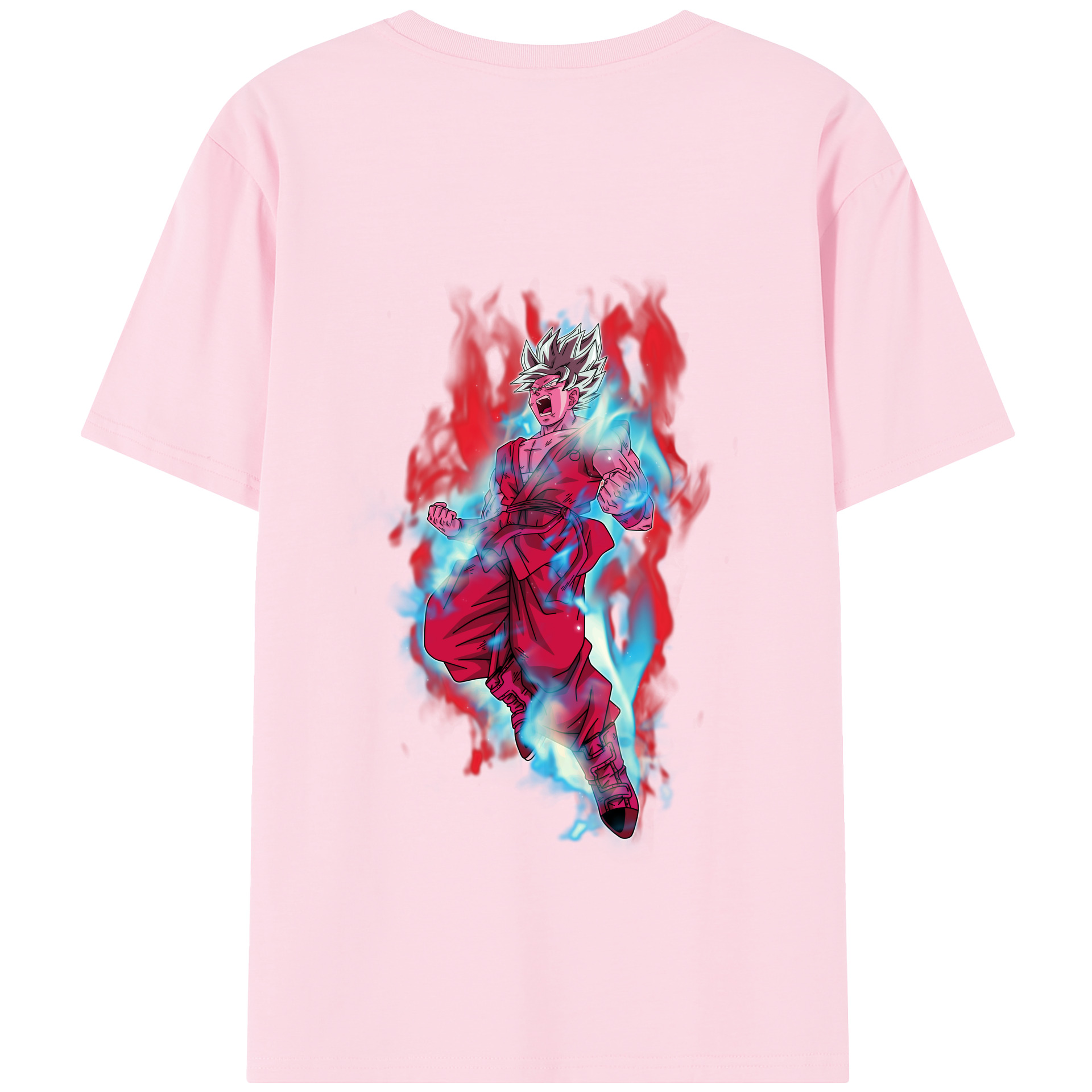 （画像用） ドラゴンボール 孫悟空（そん ごくう）Son Goku カカロット DRAGON BALL Kakarotto 綿100％半袖Tシャツ（背面プリント）