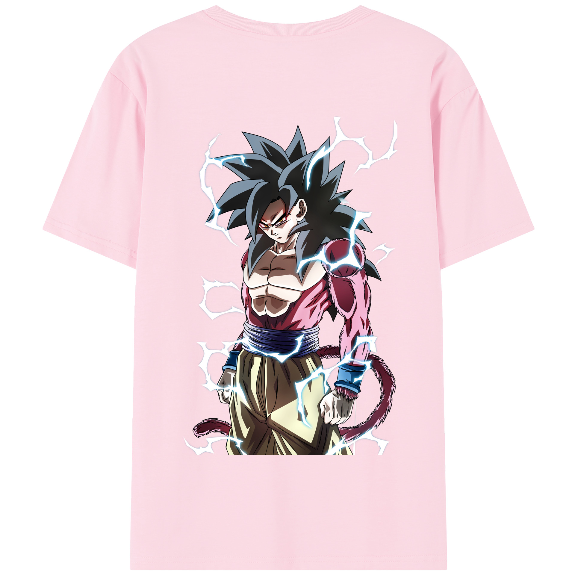 （画像用） ドラゴンボール 孫悟空（そん ごくう）Son Goku カカロット DRAGON BALL Kakarotto 綿100％半袖Tシャツ（背面プリント）