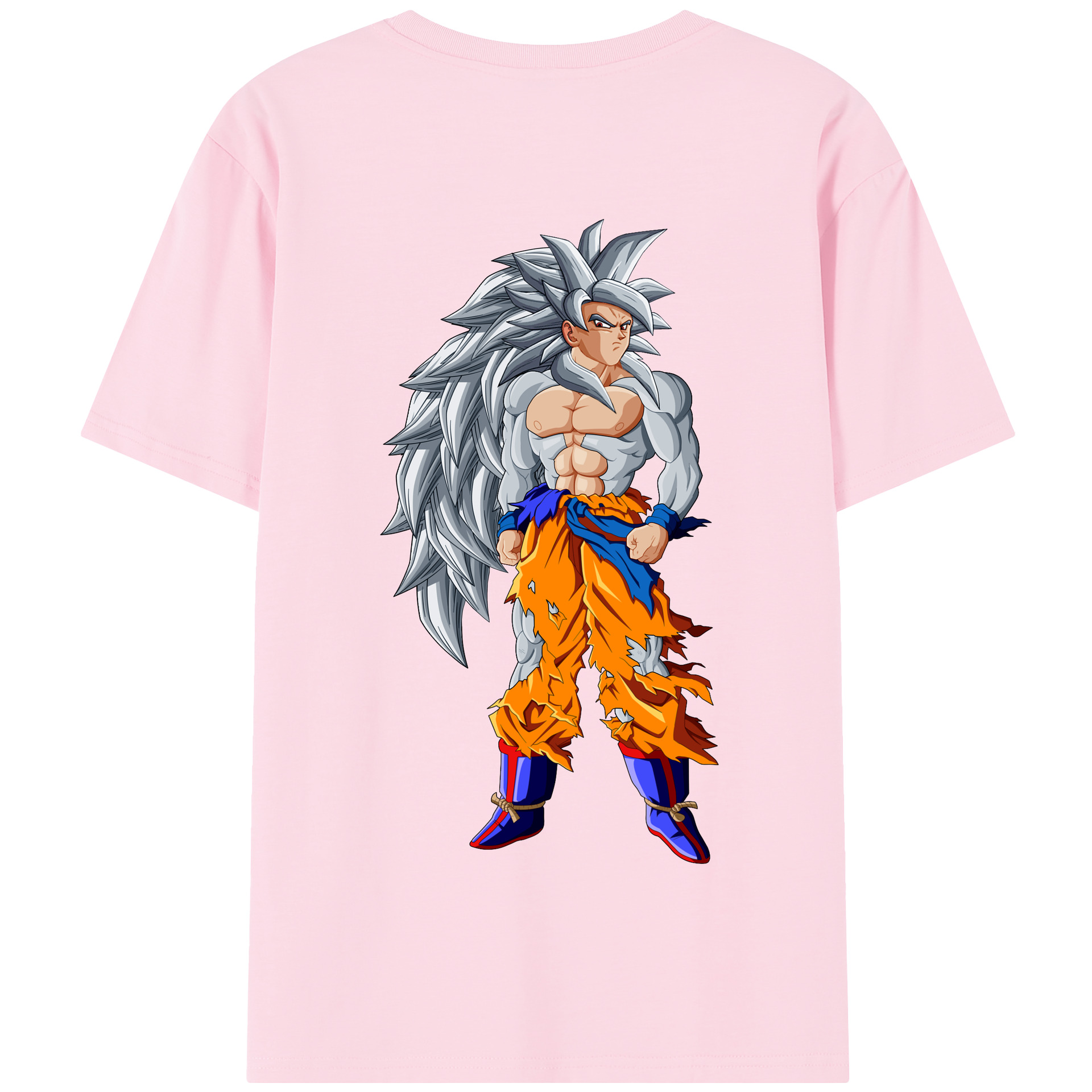 （画像用） ドラゴンボール 孫悟空（そん ごくう）Son Goku カカロット DRAGON BALL Kakarotto 綿100％半袖Tシャツ（背面プリント）