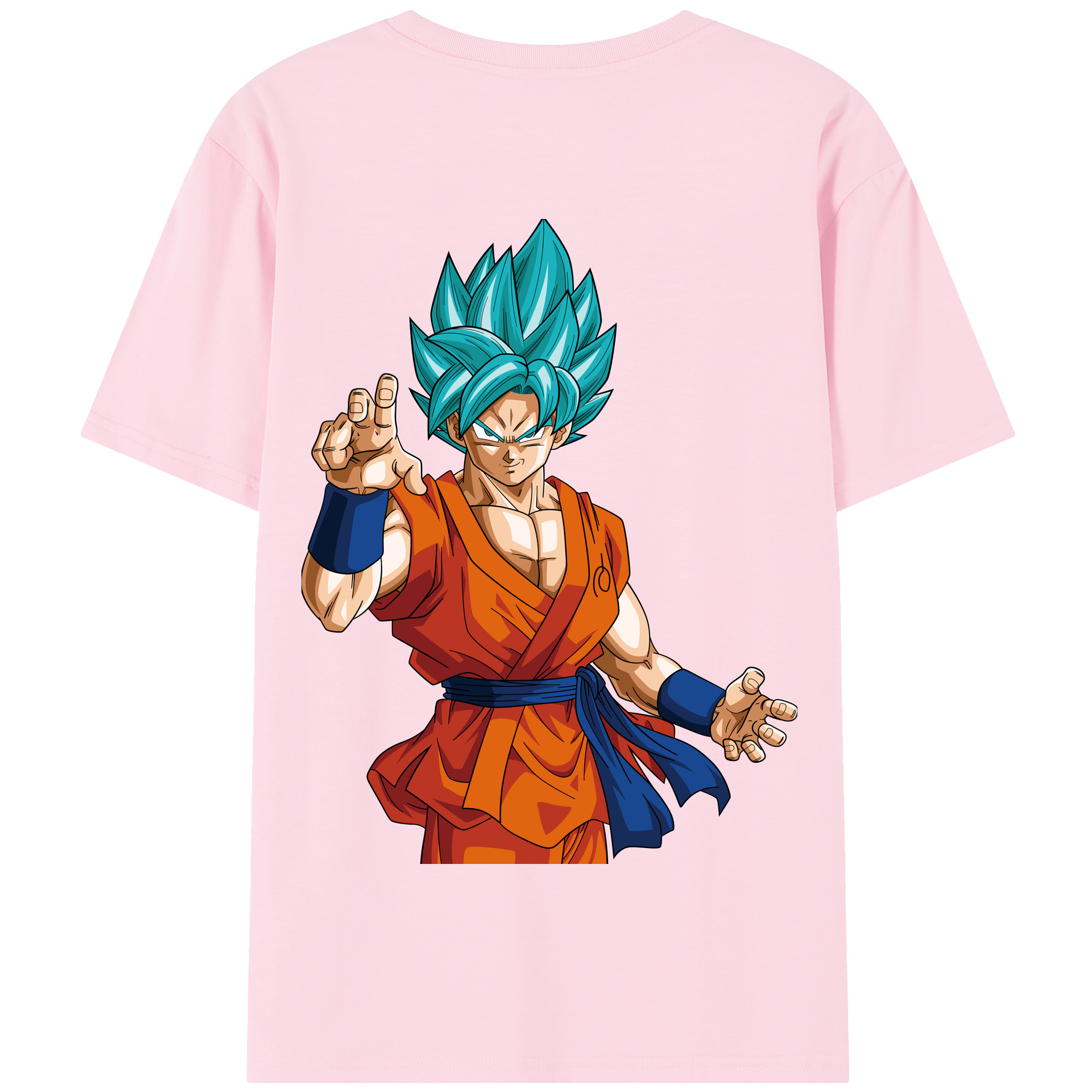 （画像用） ドラゴンボール 孫悟空（そん ごくう）Son Goku カカロット DRAGON BALL Kakarotto 綿100％半袖Tシャツ（背面プリント）