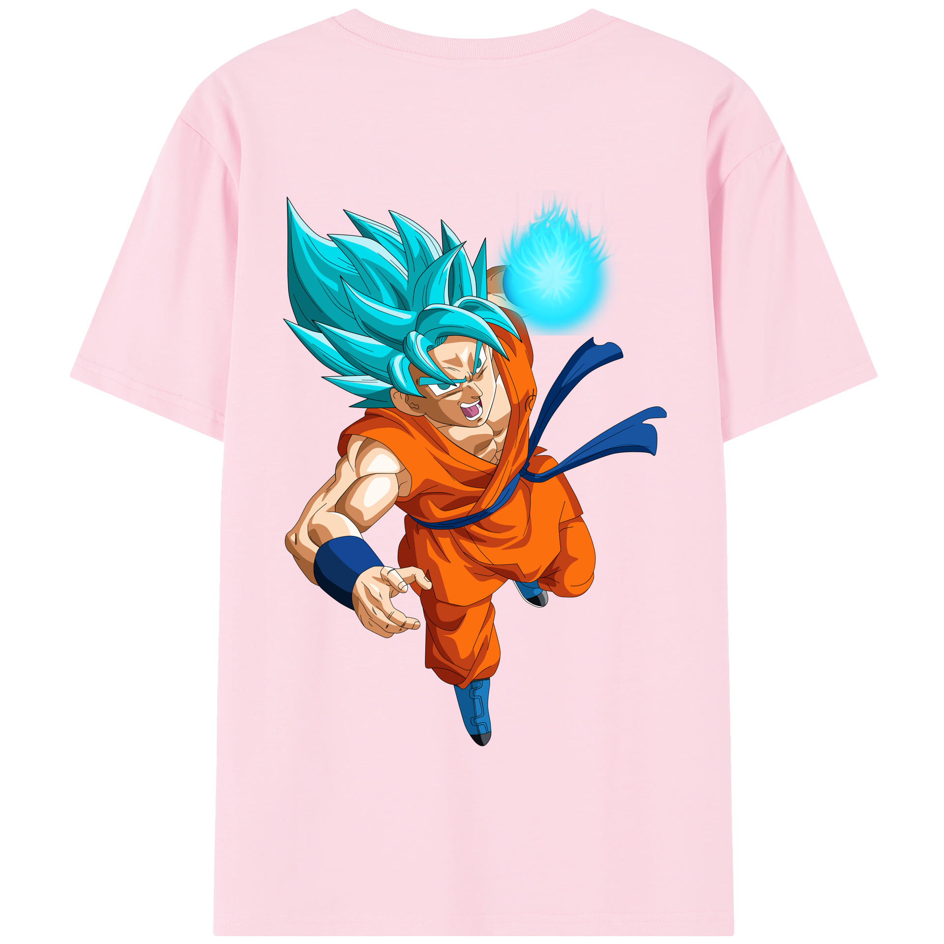 （画像用） ドラゴンボール 孫悟空（そん ごくう）Son Goku カカロット DRAGON BALL Kakarotto 綿100％半袖Tシャツ（背面プリント）