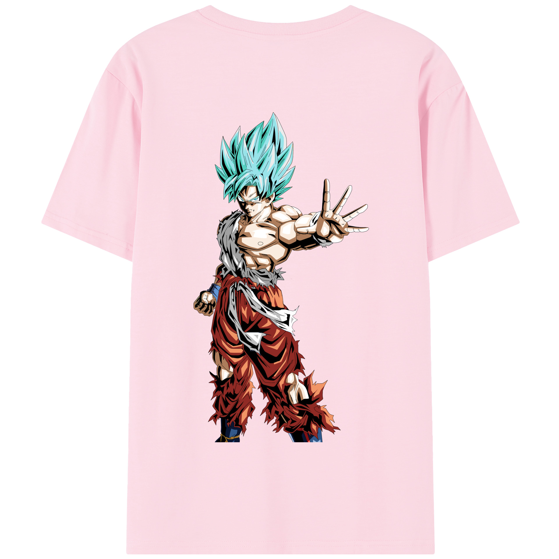 （画像用） ドラゴンボール 孫悟空（そん ごくう）Son Goku カカロット DRAGON BALL Kakarotto 綿100％半袖Tシャツ（背面プリント）