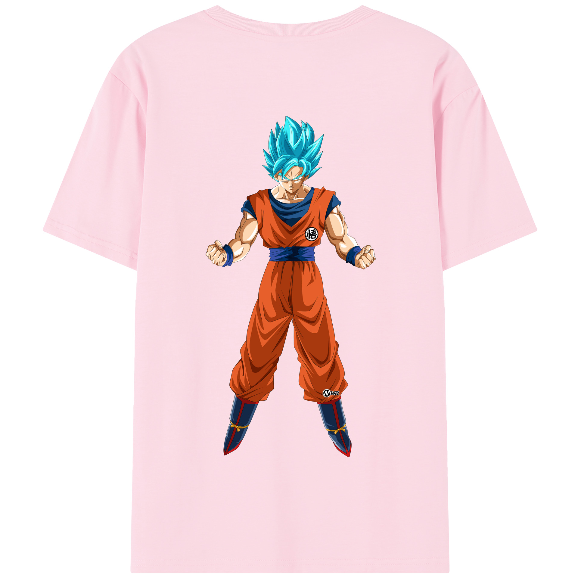 （画像用） ドラゴンボール 孫悟空（そん ごくう）Son Goku カカロット DRAGON BALL Kakarotto 綿100％半袖Tシャツ（背面プリント）