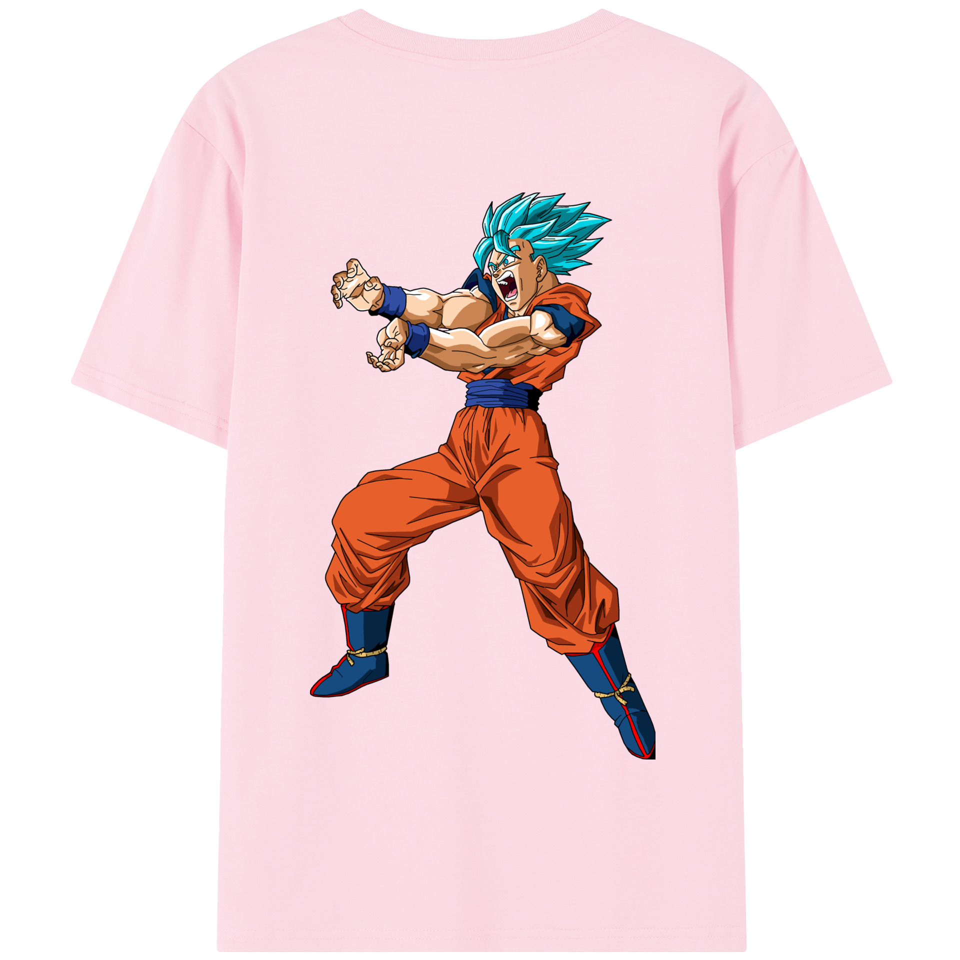 （画像用） ドラゴンボール 孫悟空（そん ごくう）Son Goku カカロット DRAGON BALL Kakarotto 綿100％半袖Tシャツ（背面プリント）
