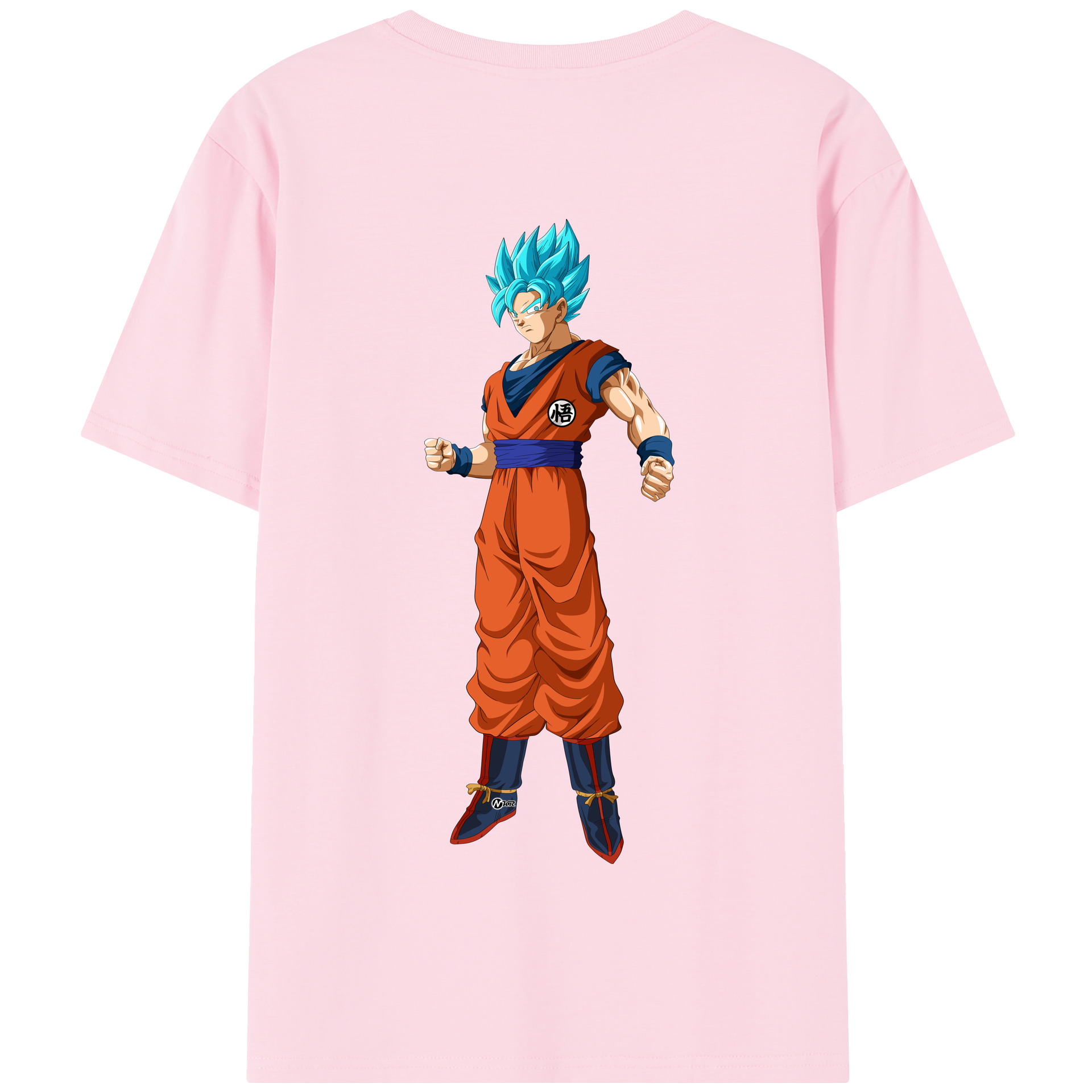 （画像用） ドラゴンボール 孫悟空（そん ごくう）Son Goku カカロット DRAGON BALL Kakarotto 綿100％半袖Tシャツ（背面プリント）