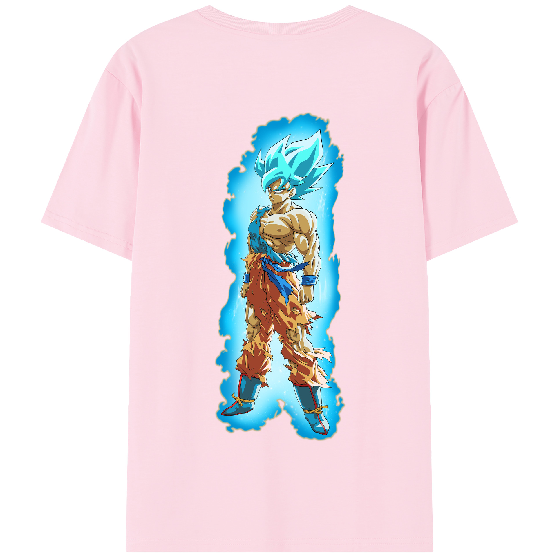 （画像用） ドラゴンボール 孫悟空（そん ごくう）Son Goku カカロット DRAGON BALL Kakarotto 綿100％半袖Tシャツ（背面プリント）