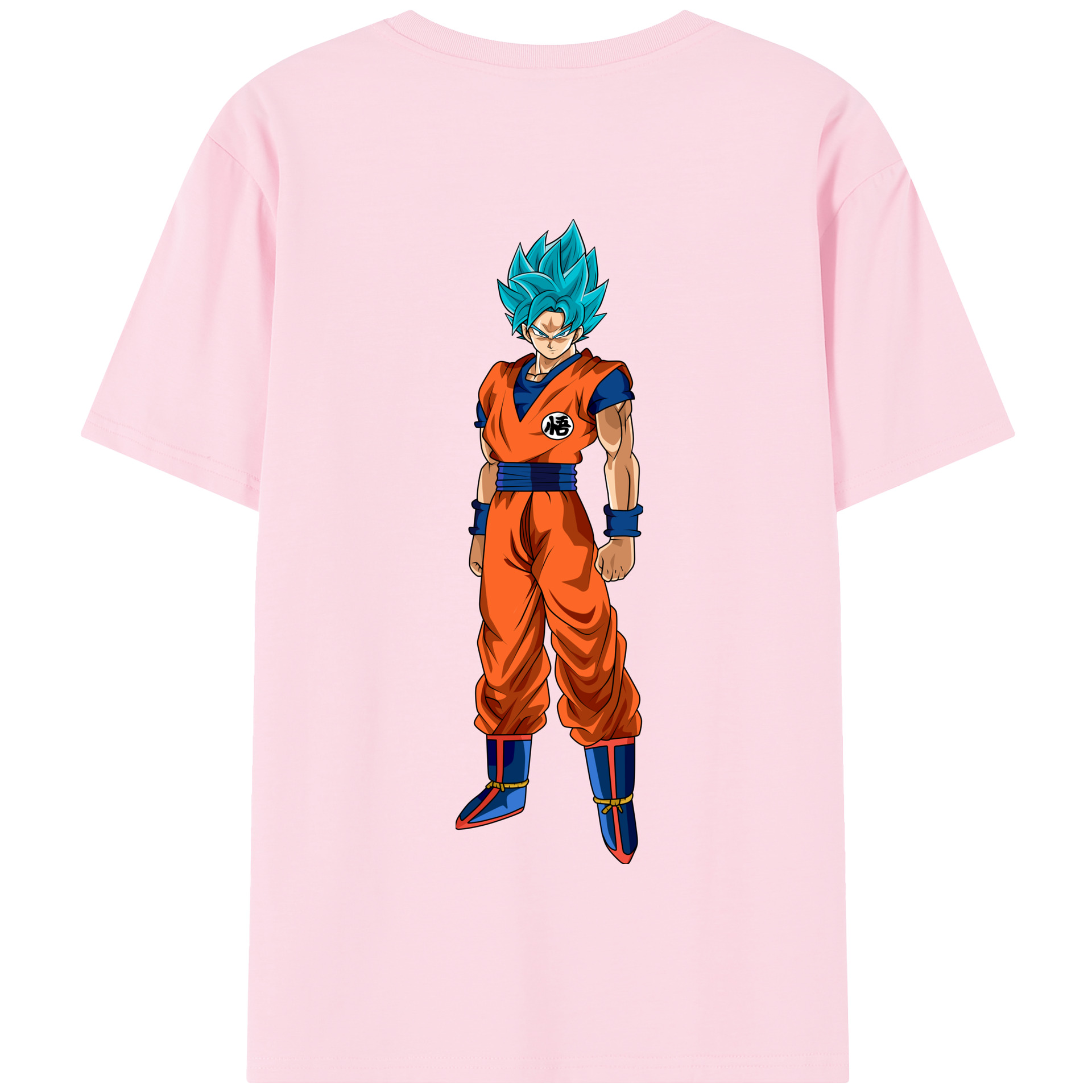 （画像用） ドラゴンボール 孫悟空（そん ごくう）Son Goku カカロット DRAGON BALL Kakarotto 綿100％半袖Tシャツ（背面プリント）