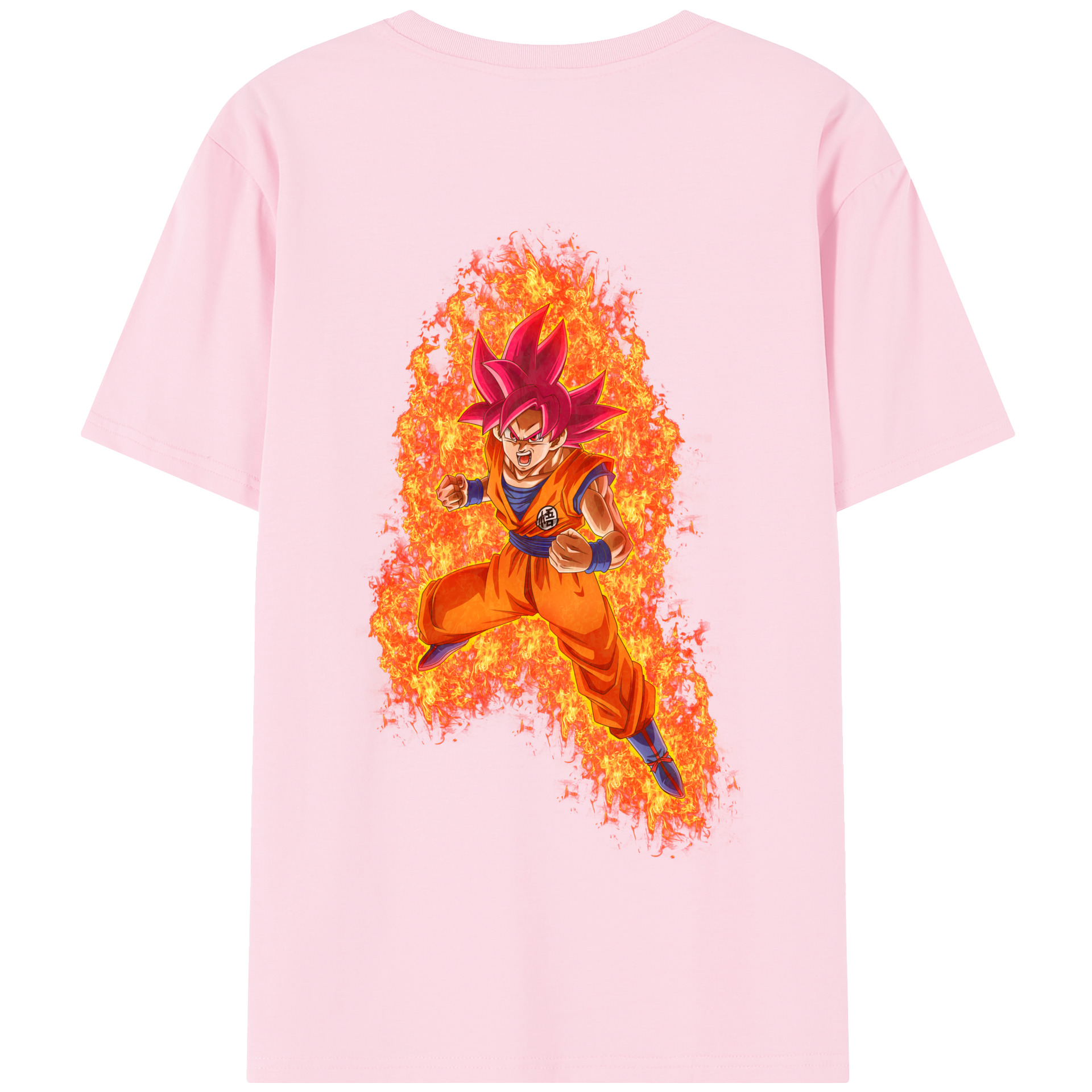 （画像用） ドラゴンボール 孫悟空（そん ごくう）Son Goku カカロット DRAGON BALL Kakarotto 綿100％半袖Tシャツ（背面プリント）