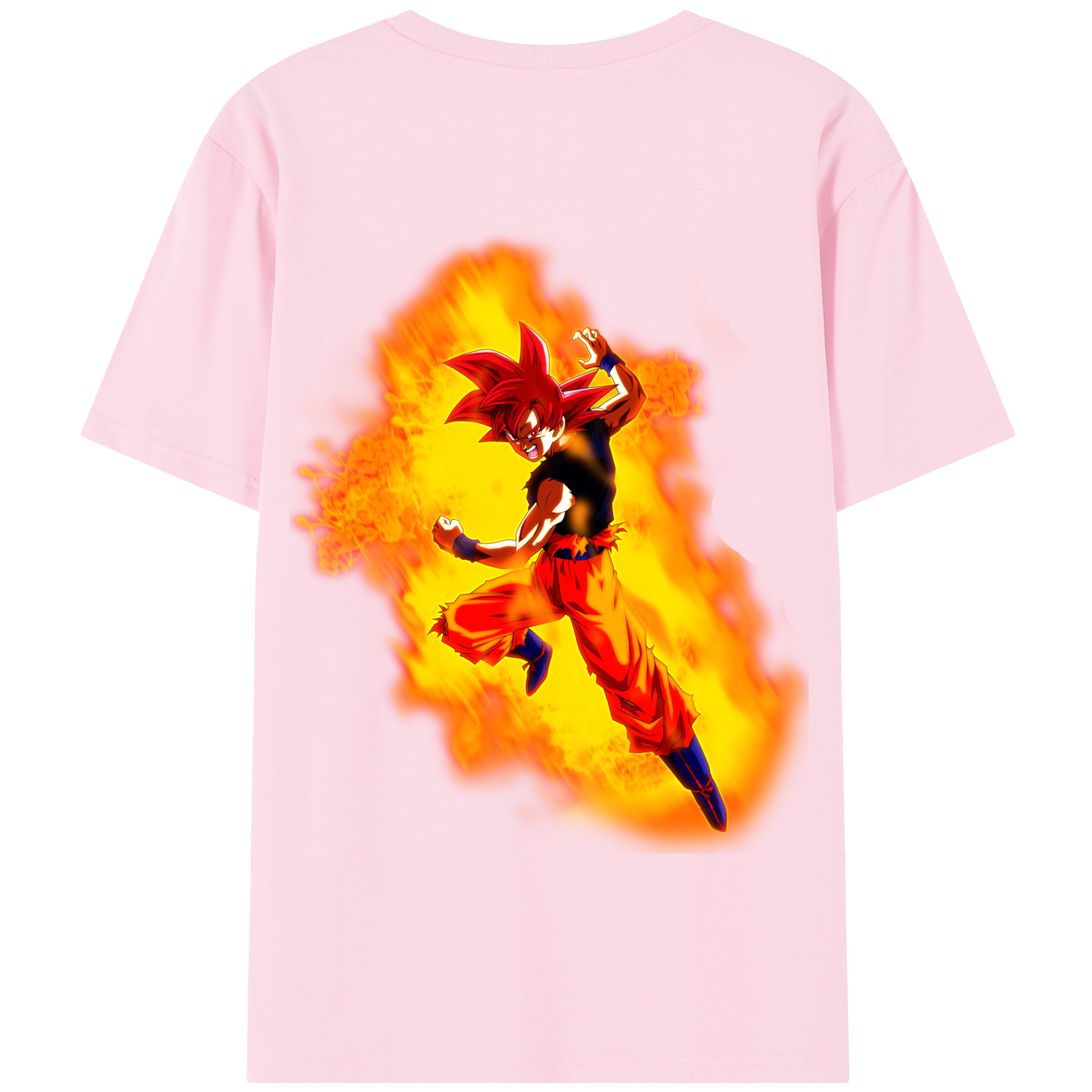 （画像用） ドラゴンボール 孫悟空（そん ごくう）Son Goku カカロット DRAGON BALL Kakarotto 綿100％半袖Tシャツ（背面プリント）