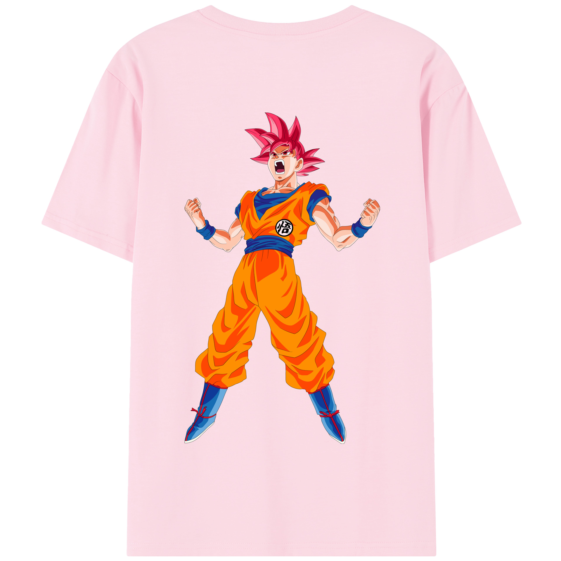 （画像用） ドラゴンボール 孫悟空（そん ごくう）Son Goku カカロット DRAGON BALL Kakarotto 綿100％半袖Tシャツ（背面プリント）