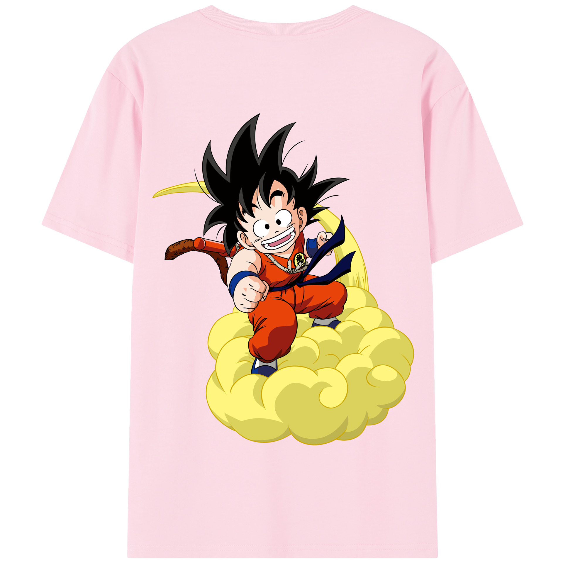 （画像用） ドラゴンボール 孫悟空（そん ごくう）Son Goku カカロット DRAGON BALL Kakarotto 綿100％半袖Tシャツ（背面プリント）