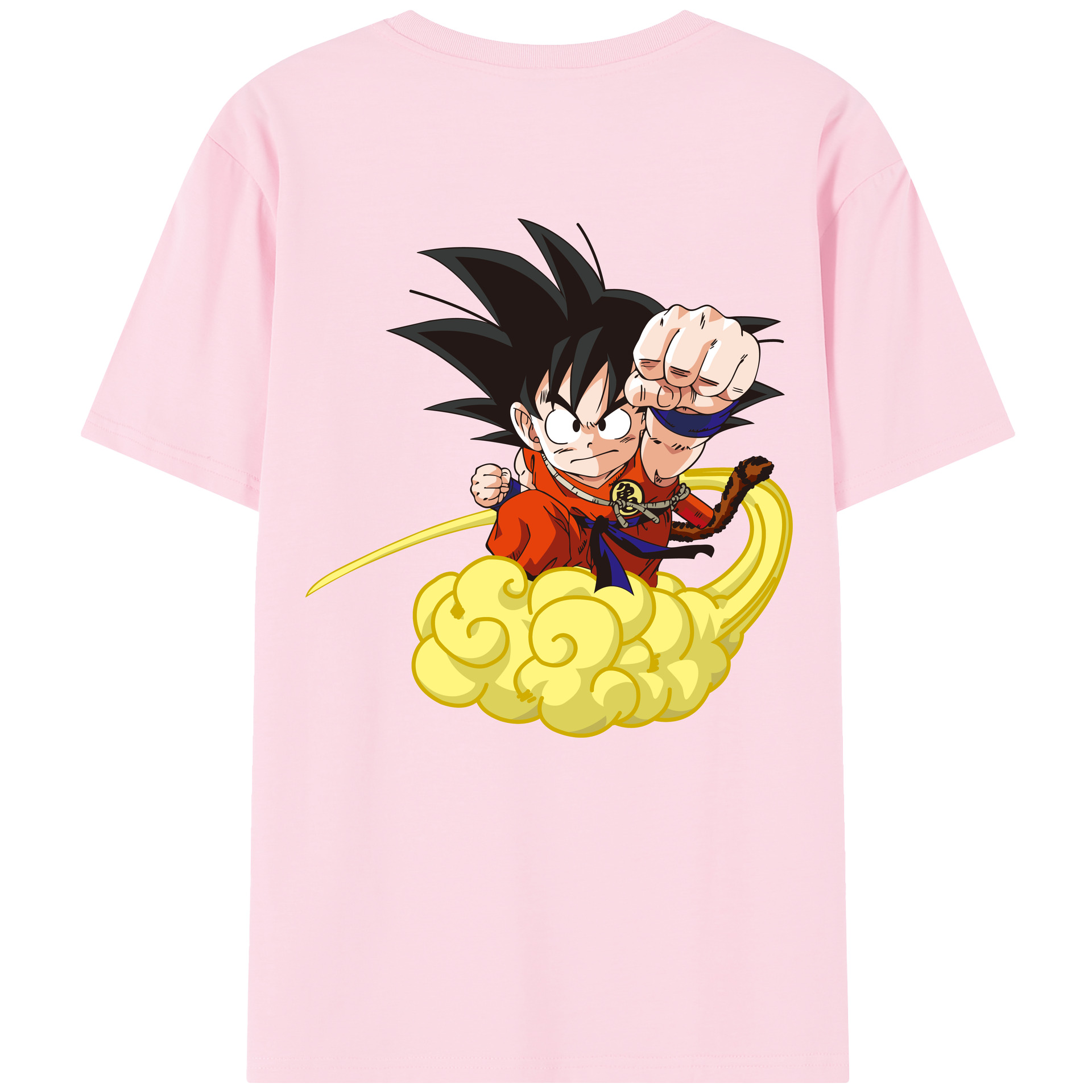 （画像用） ドラゴンボール 孫悟空（そん ごくう）Son Goku カカロット DRAGON BALL Kakarotto 綿100％半袖Tシャツ（背面プリント）