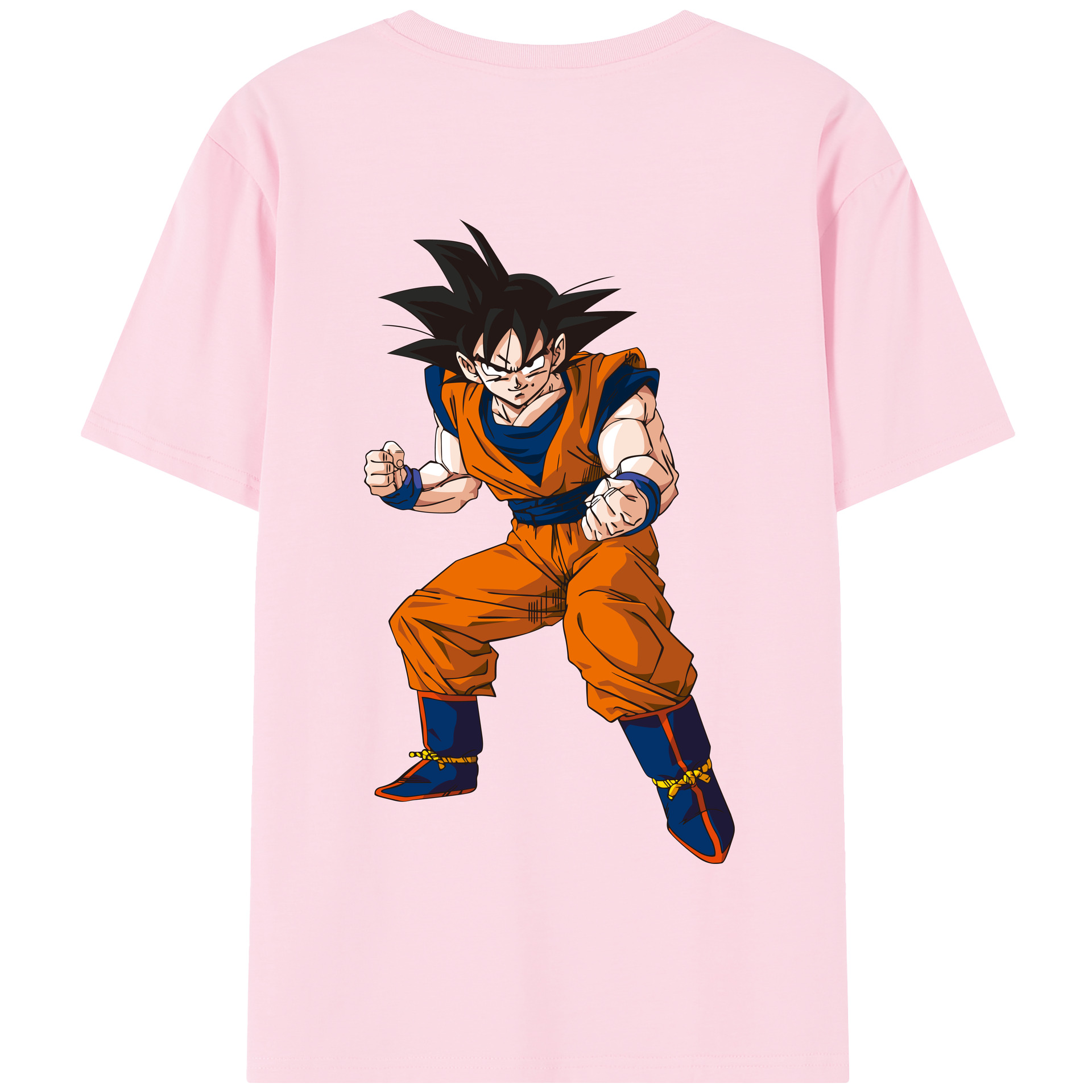 （画像用） ドラゴンボール 孫悟空（そん ごくう）Son Goku カカロット DRAGON BALL Kakarotto 綿100％半袖Tシャツ（背面プリント）
