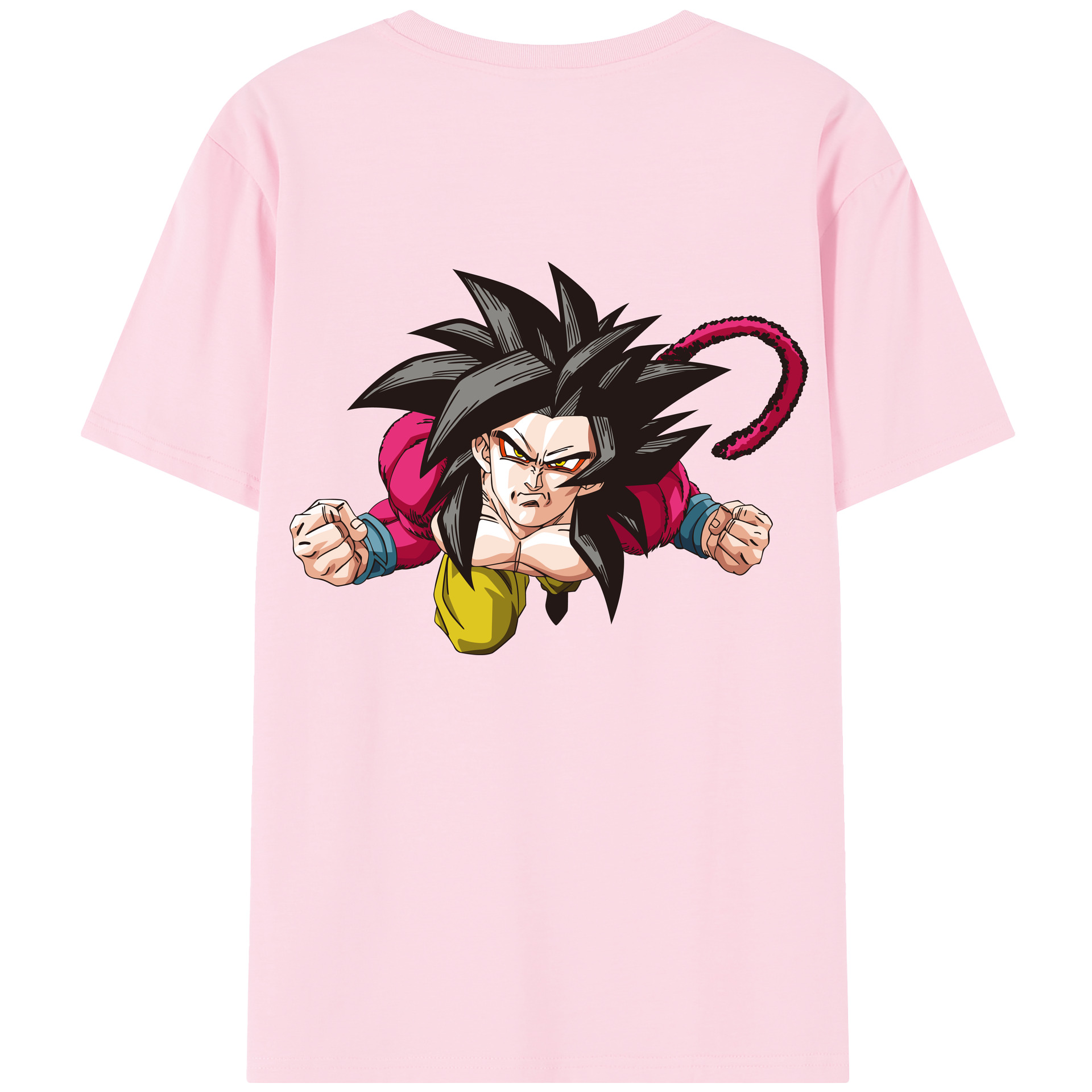 （画像用） ドラゴンボール 孫悟空（そん ごくう）Son Goku カカロット DRAGON BALL Kakarotto 綿100％半袖Tシャツ（背面プリント）