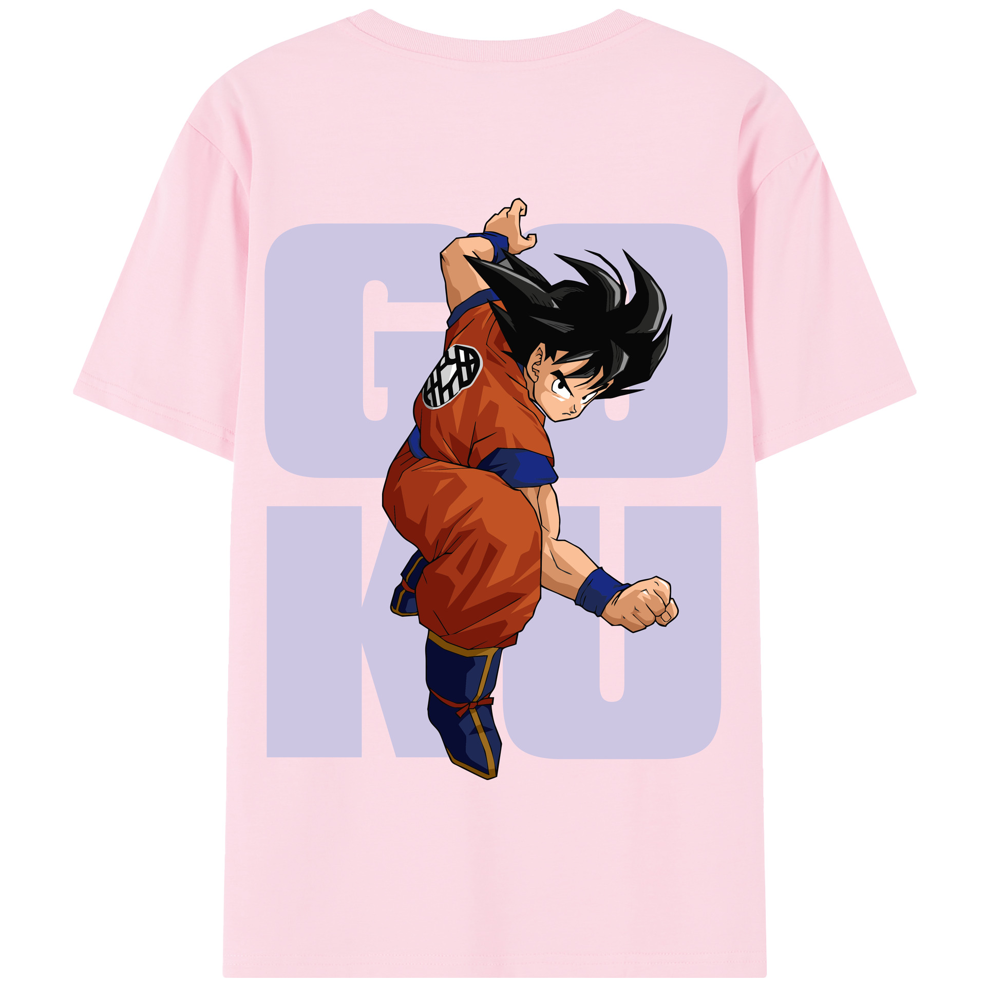 （画像用） ドラゴンボール 孫悟空（そん ごくう）Son Goku カカロット DRAGON BALL Kakarotto 綿100％半袖Tシャツ（背面プリント）