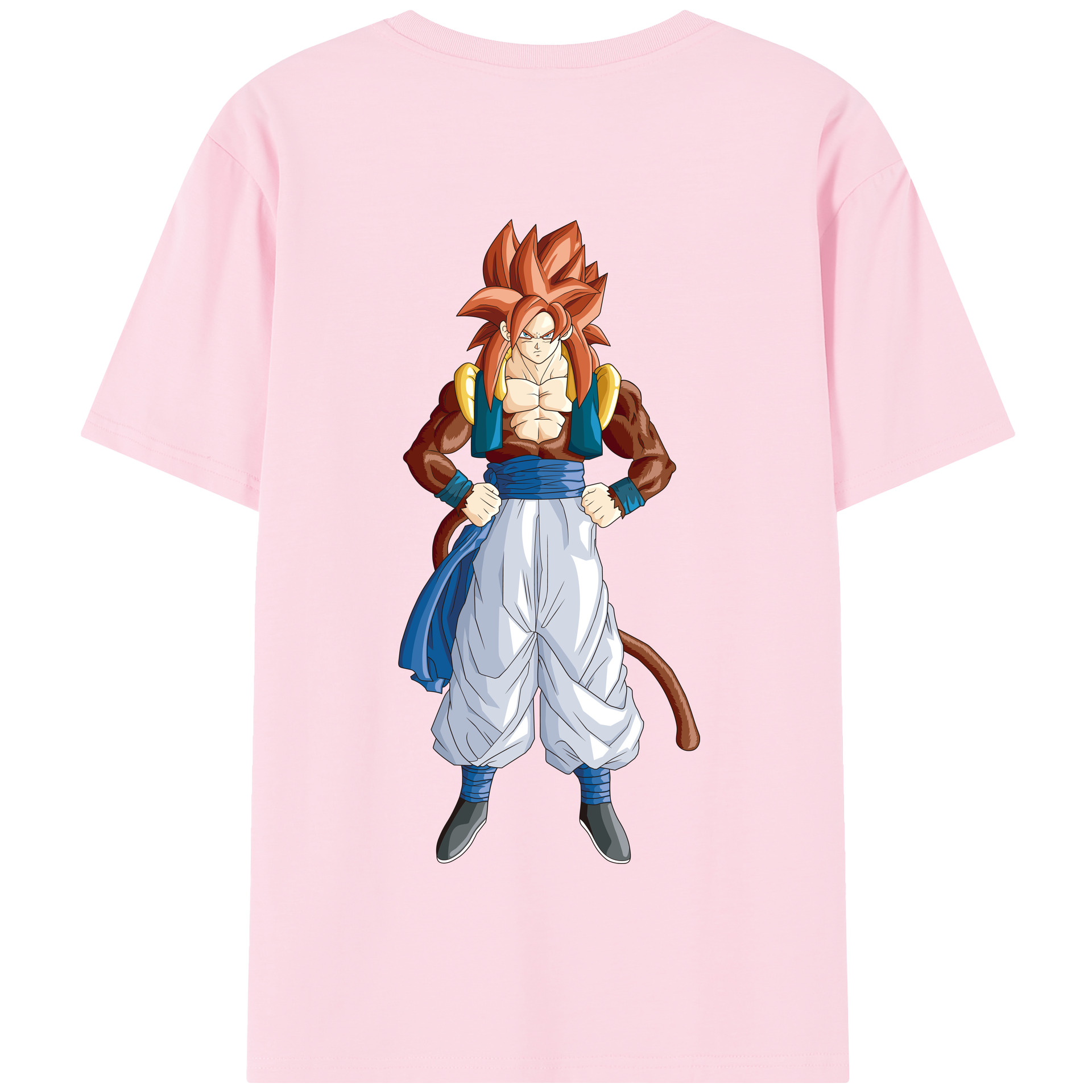 （画像用） ドラゴンボール 孫悟空（そん ごくう）Son Goku カカロット DRAGON BALL Kakarotto 綿100％半袖Tシャツ（背面プリント）