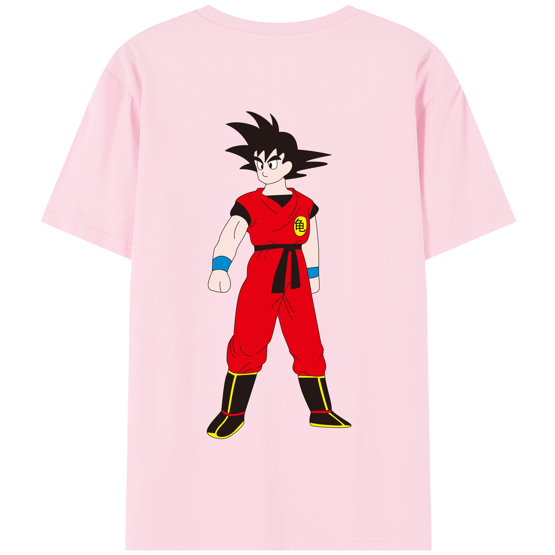 （画像用） ドラゴンボール 孫悟空（そん ごくう）Son Goku カカロット DRAGON BALL Kakarotto 綿100％半袖Tシャツ（背面プリント）