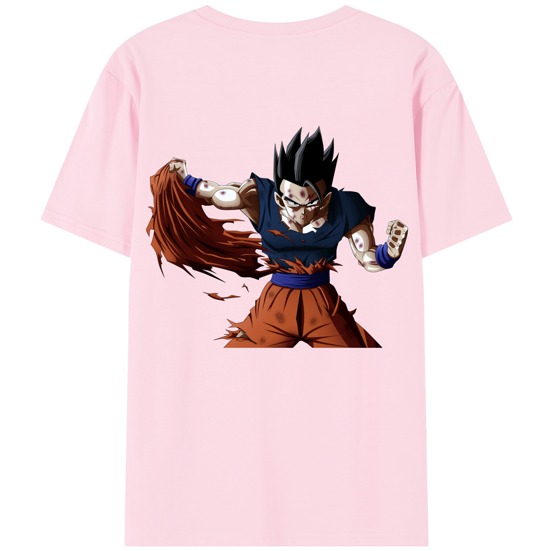 （画像用） ドラゴンボール ベジータ四世（Bejīta Yonsei）DRAGON BALL Vegeta IV 綿100％半袖Tシャツ（背面プリント）