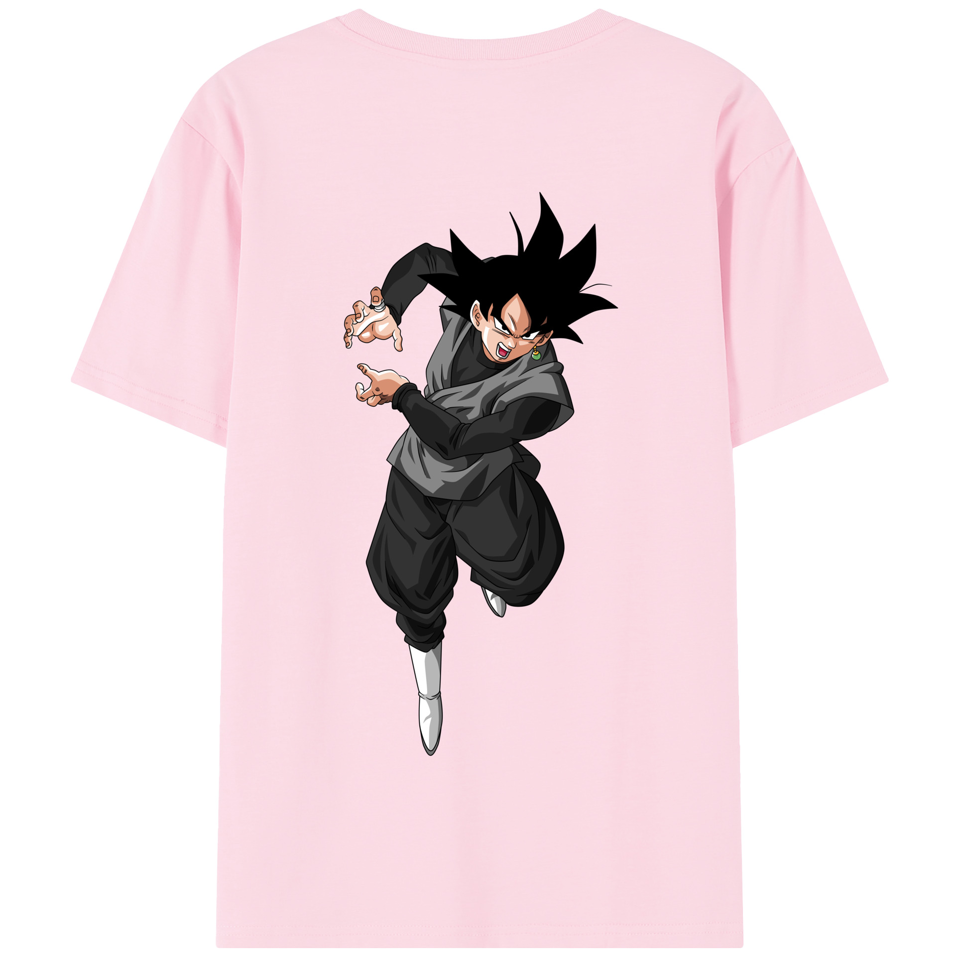 （画像用） ドラゴンボール ベジータ四世（Bejīta Yonsei）DRAGON BALL Vegeta IV 綿100％半袖Tシャツ（背面プリント）