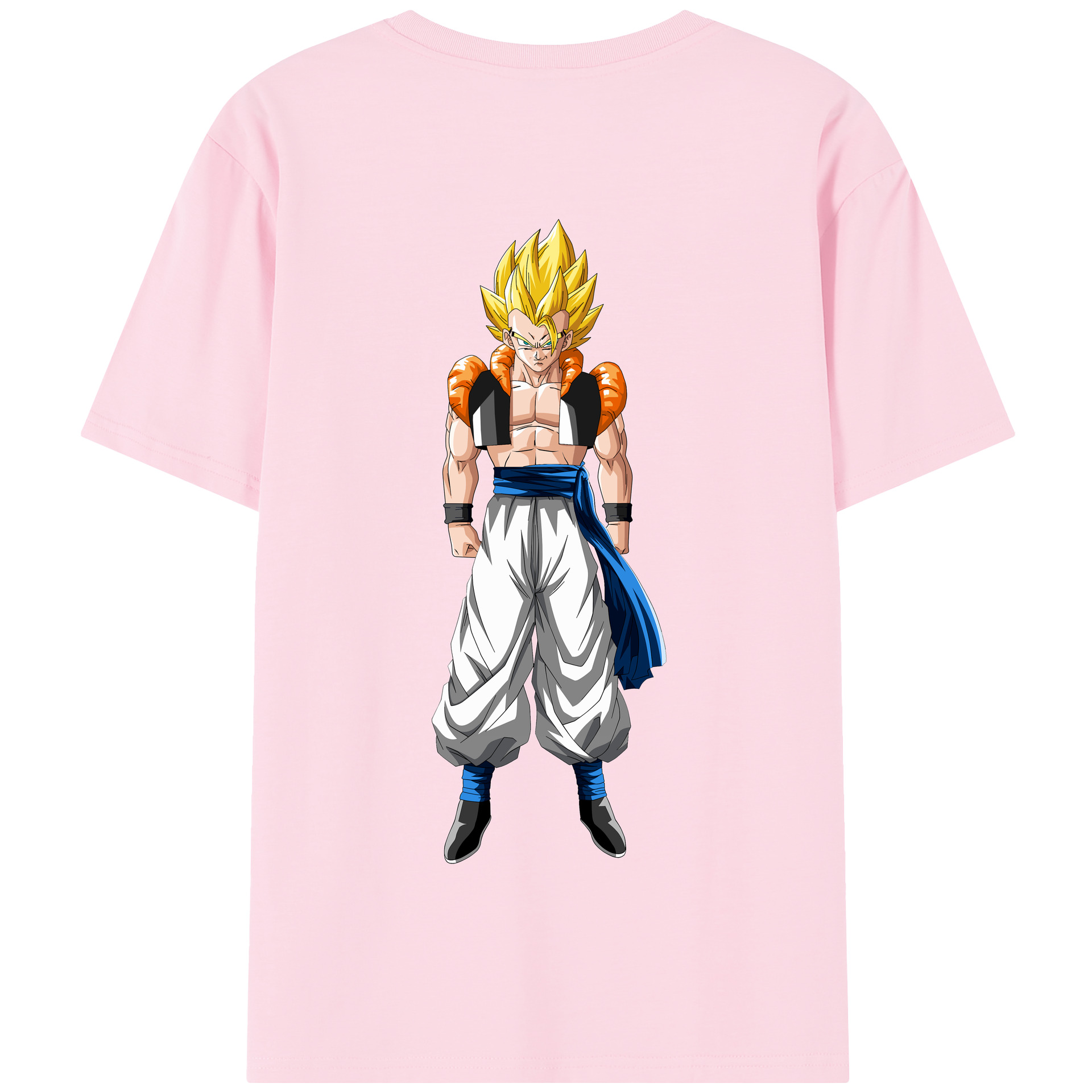 （画像用） ドラゴンボール ベジータ四世（Bejīta Yonsei）DRAGON BALL Vegeta IV 綿100％半袖Tシャツ（背面プリント）
