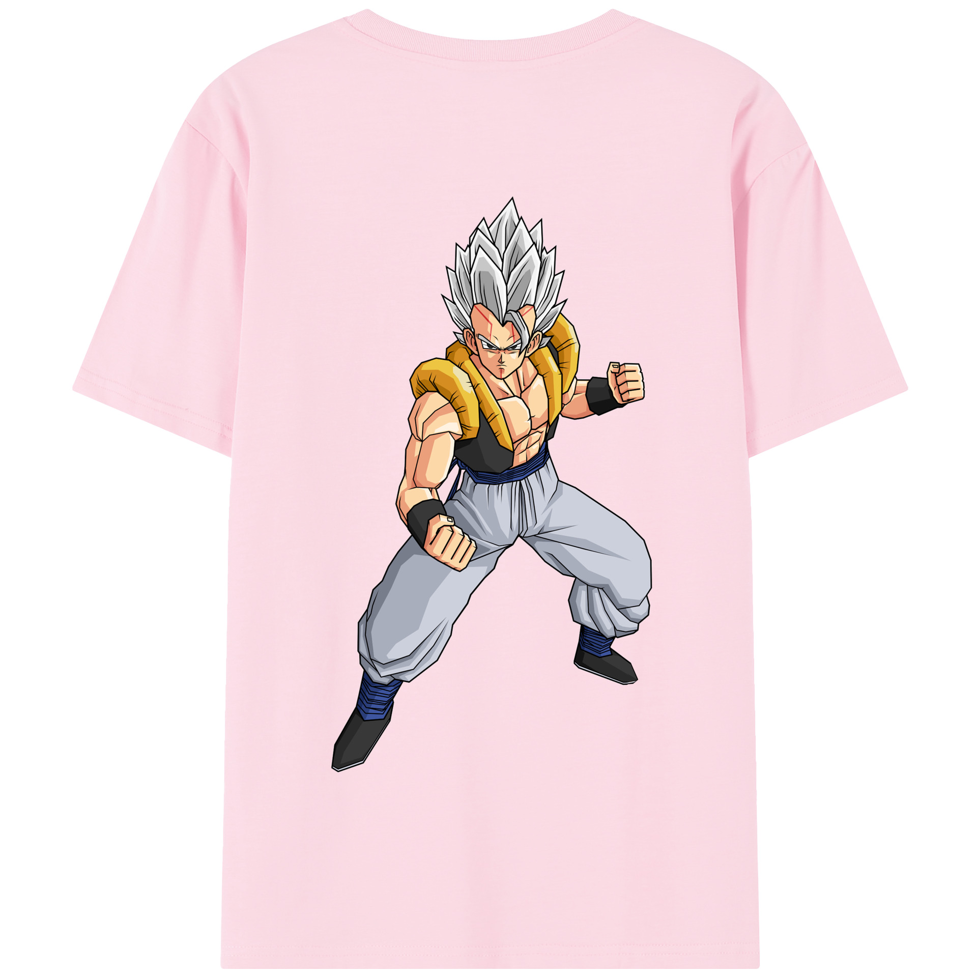 （画像用） ドラゴンボール ベジータ四世（Bejīta Yonsei）DRAGON BALL Vegeta IV 綿100％半袖Tシャツ（背面プリント）