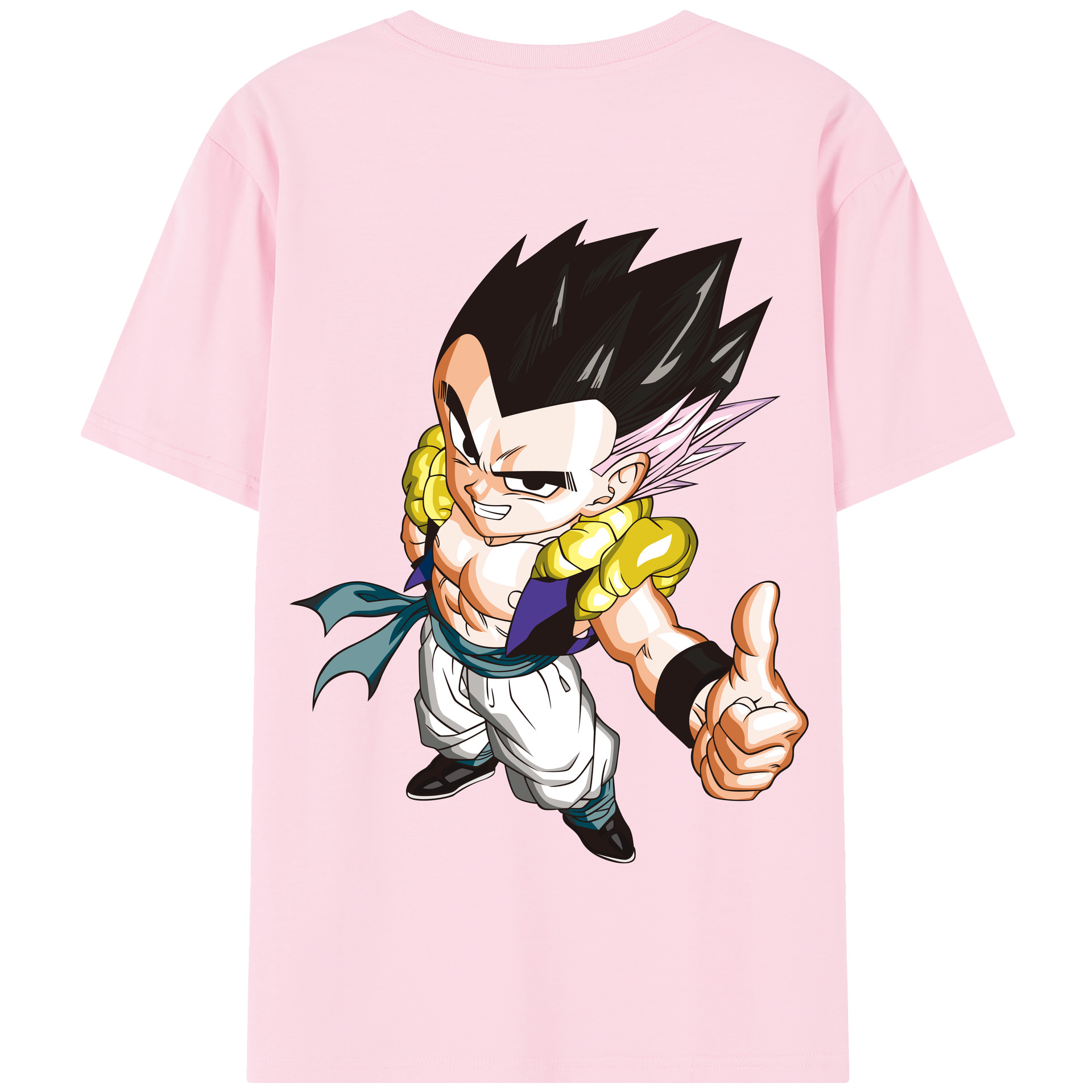 （画像用） ドラゴンボール ベジータ四世（Bejīta Yonsei）DRAGON BALL Vegeta IV 綿100％半袖Tシャツ（背面プリント）