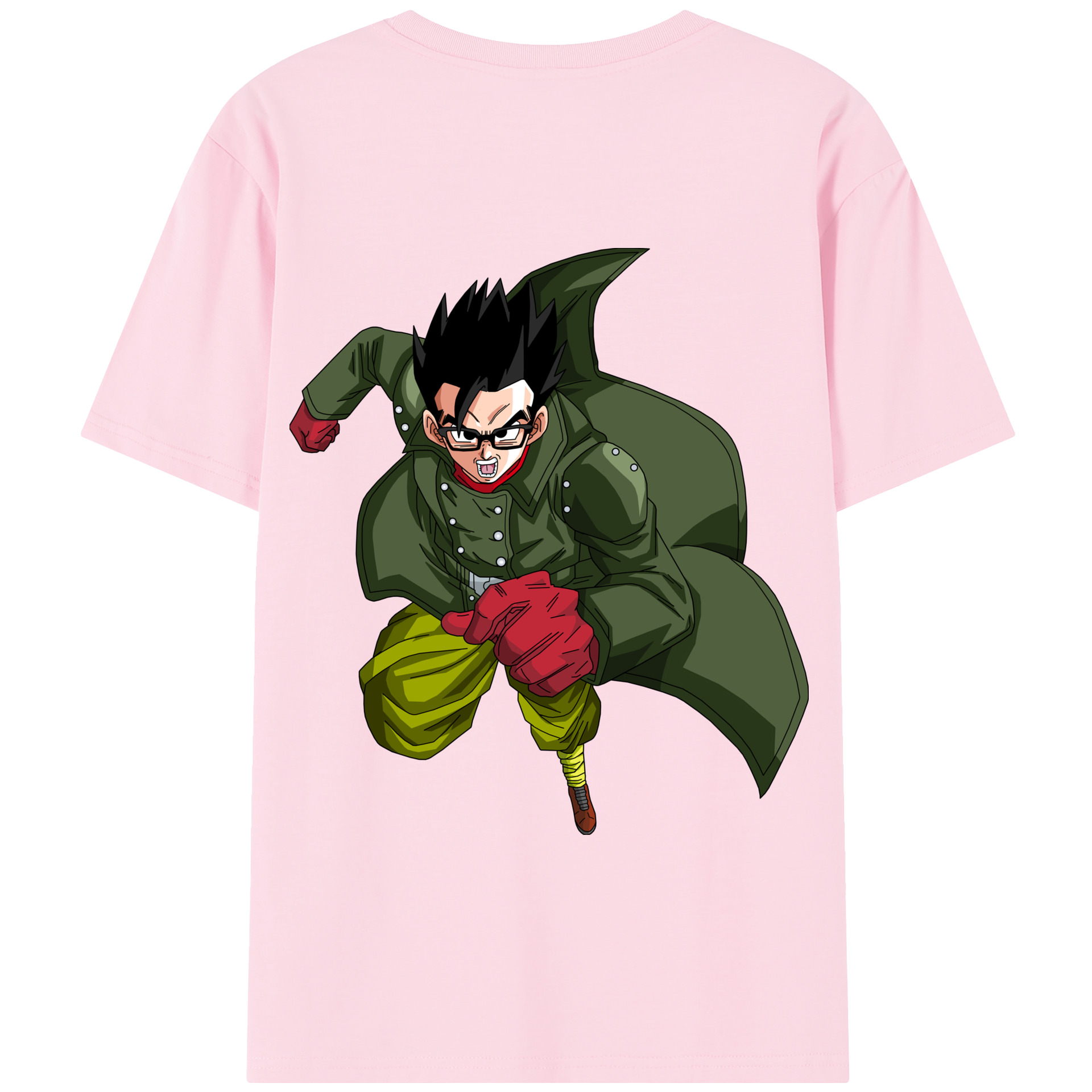 （画像用） ドラゴンボール 孫 悟飯（そんごはん）DRAGON BALL Son Gohan 綿100％半袖Tシャツ（背面プリント）