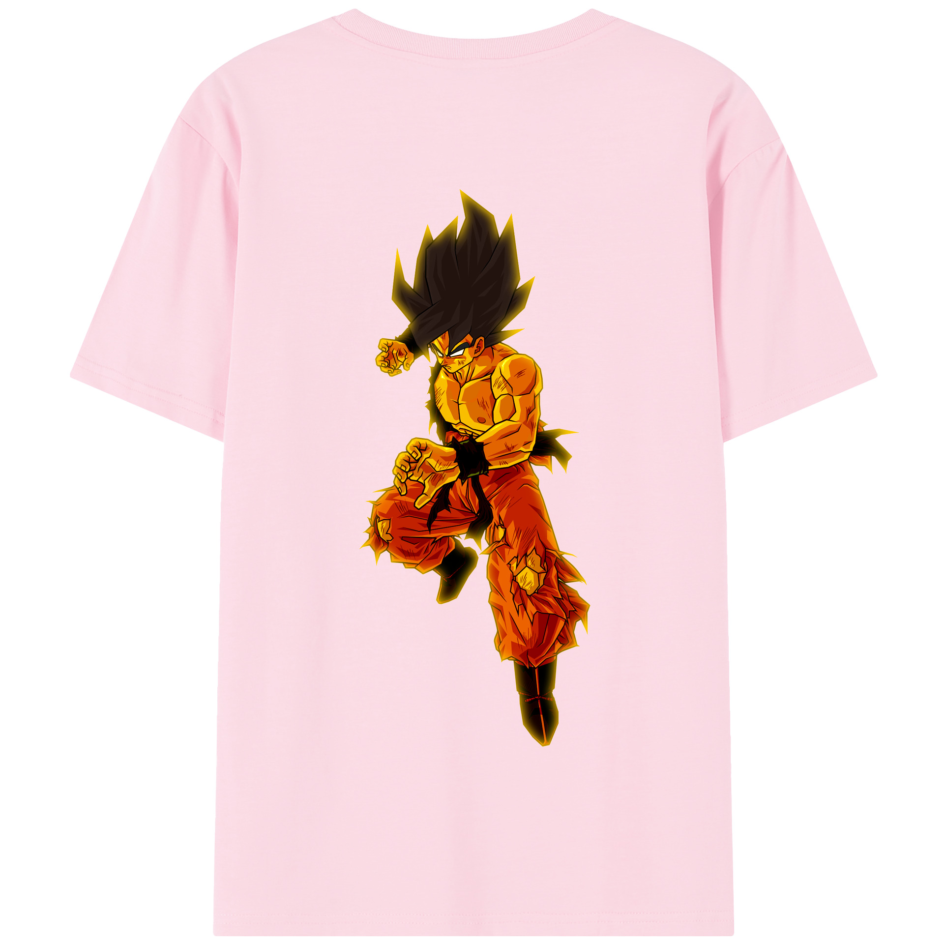 （画像用） ドラゴンボール 孫 悟飯（そんごはん）DRAGON BALL Son Gohan 綿100％半袖Tシャツ（背面プリント）