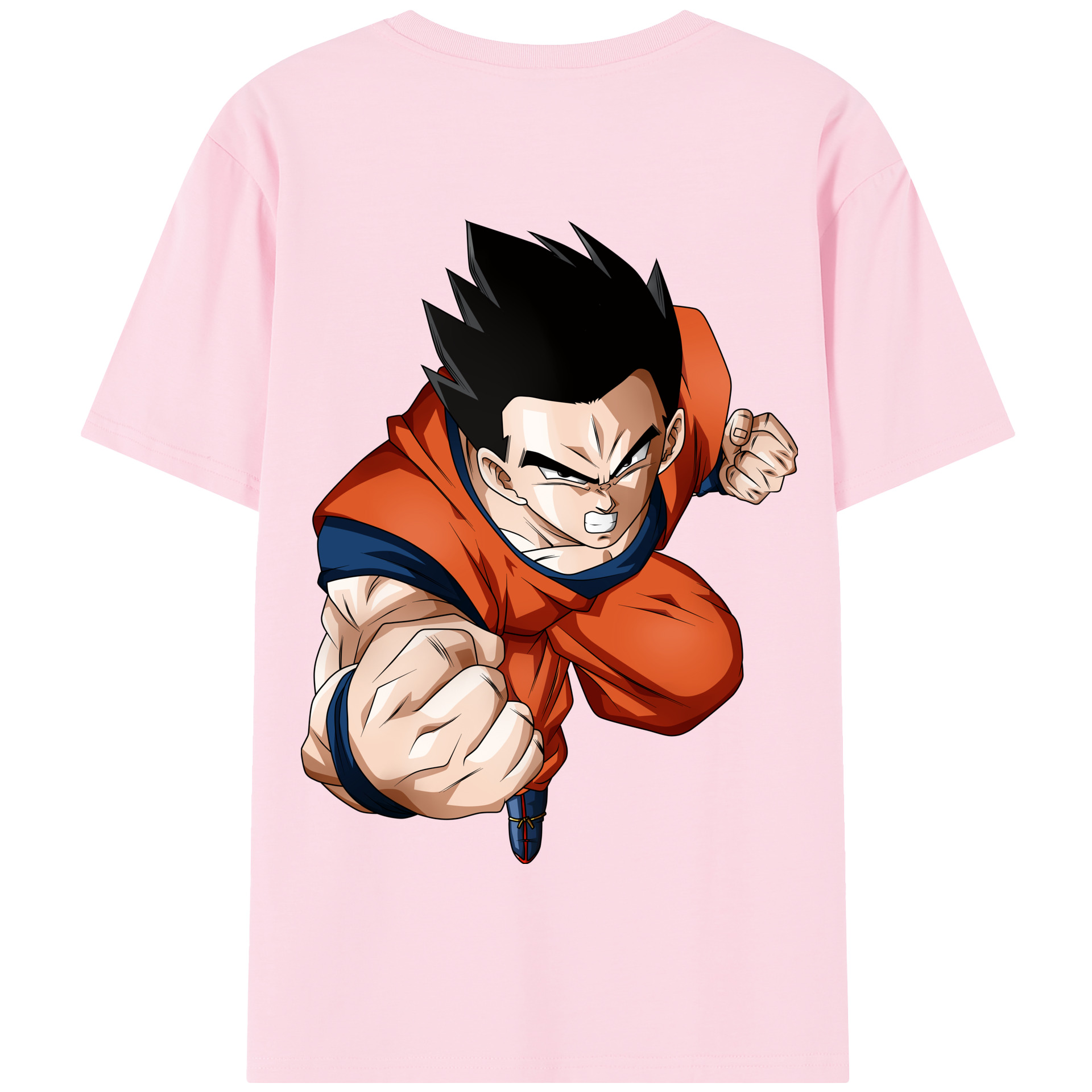 （画像用） ドラゴンボール 孫 悟飯（そんごはん）DRAGON BALL Son Gohan 綿100％半袖Tシャツ（背面プリント）