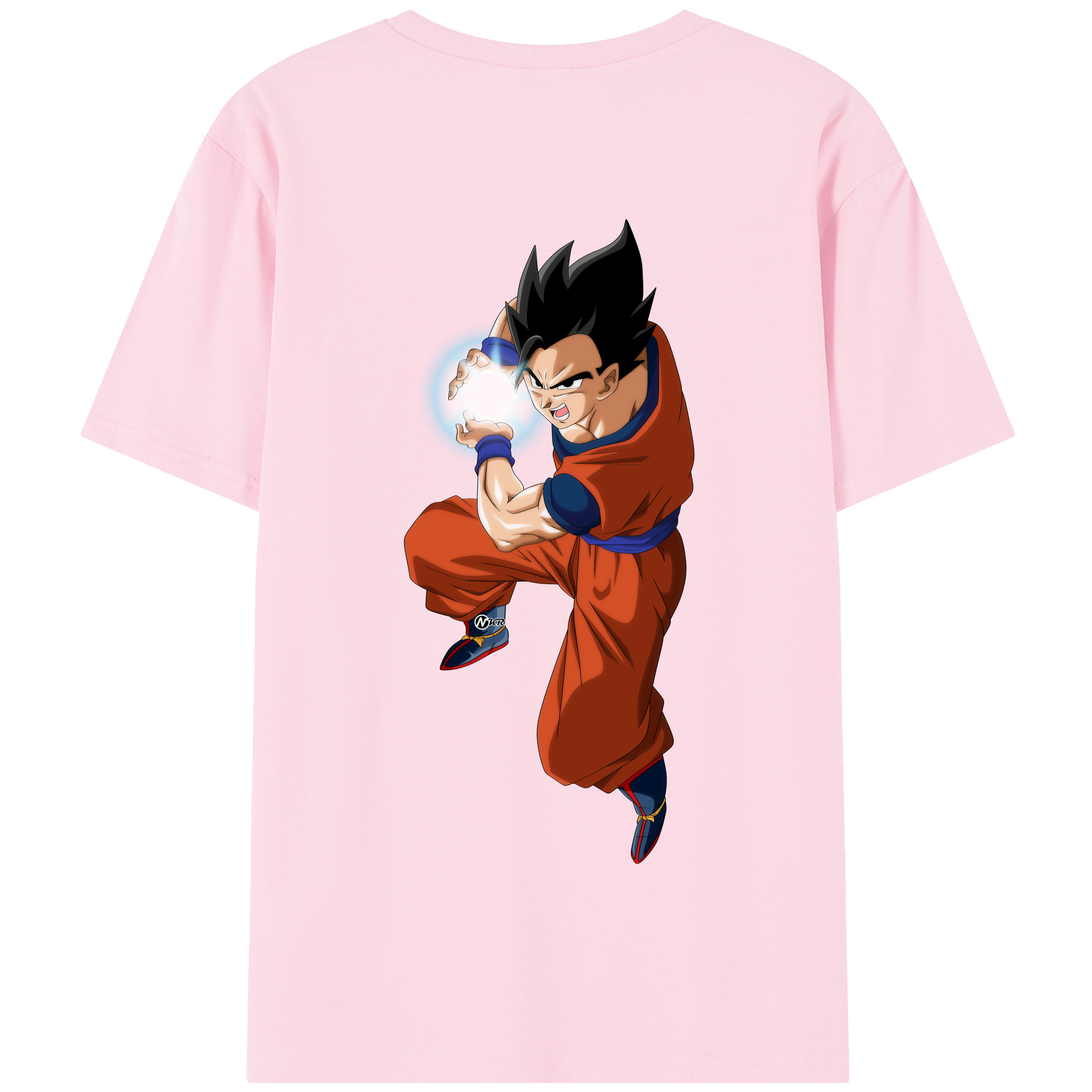 （画像用） ドラゴンボール 孫 悟飯（そんごはん）DRAGON BALL Son Gohan 綿100％半袖Tシャツ（背面プリント）